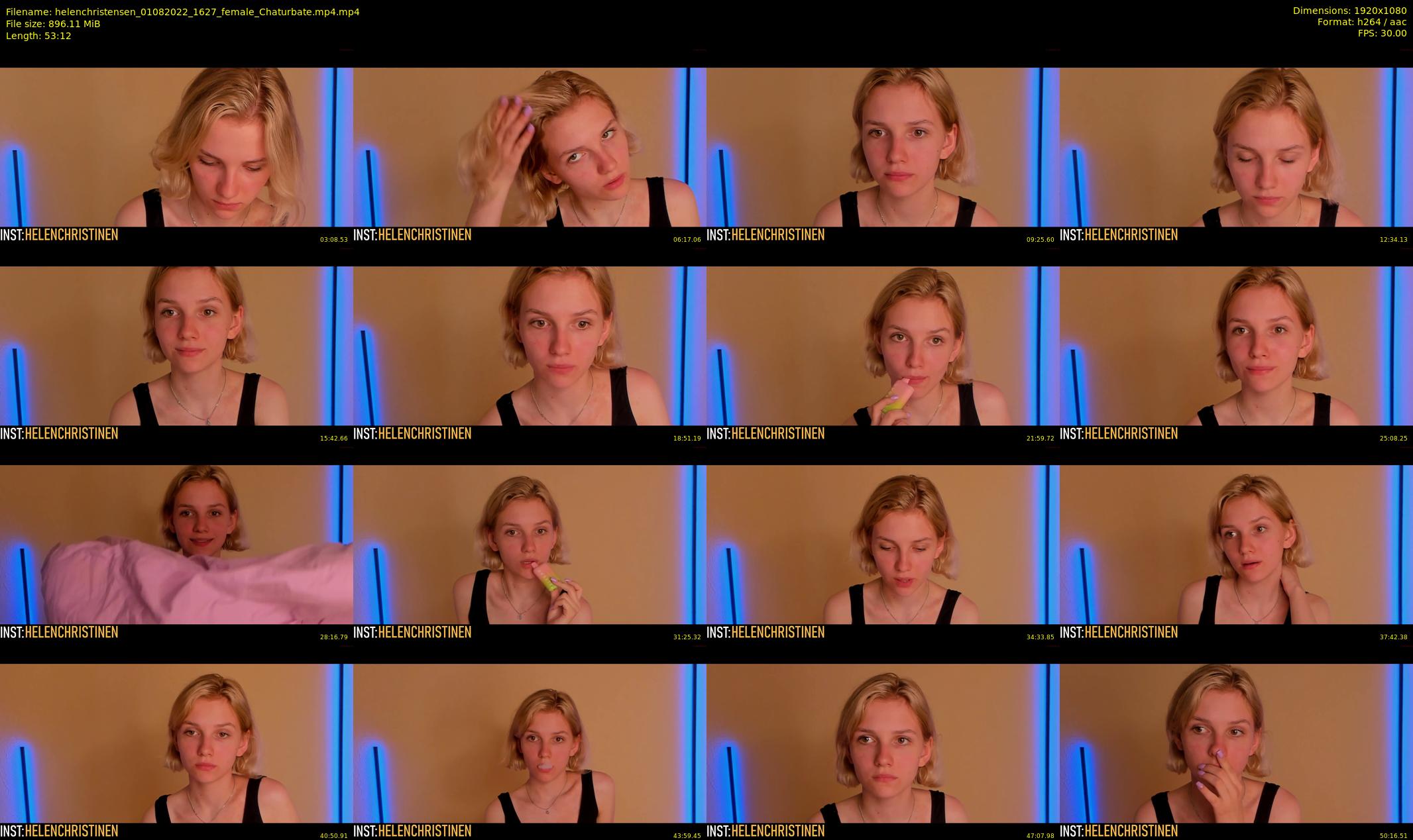 helenchristensen — 54 minute Chaturbate female cam show recording, 1080p, Aug 1, 2022