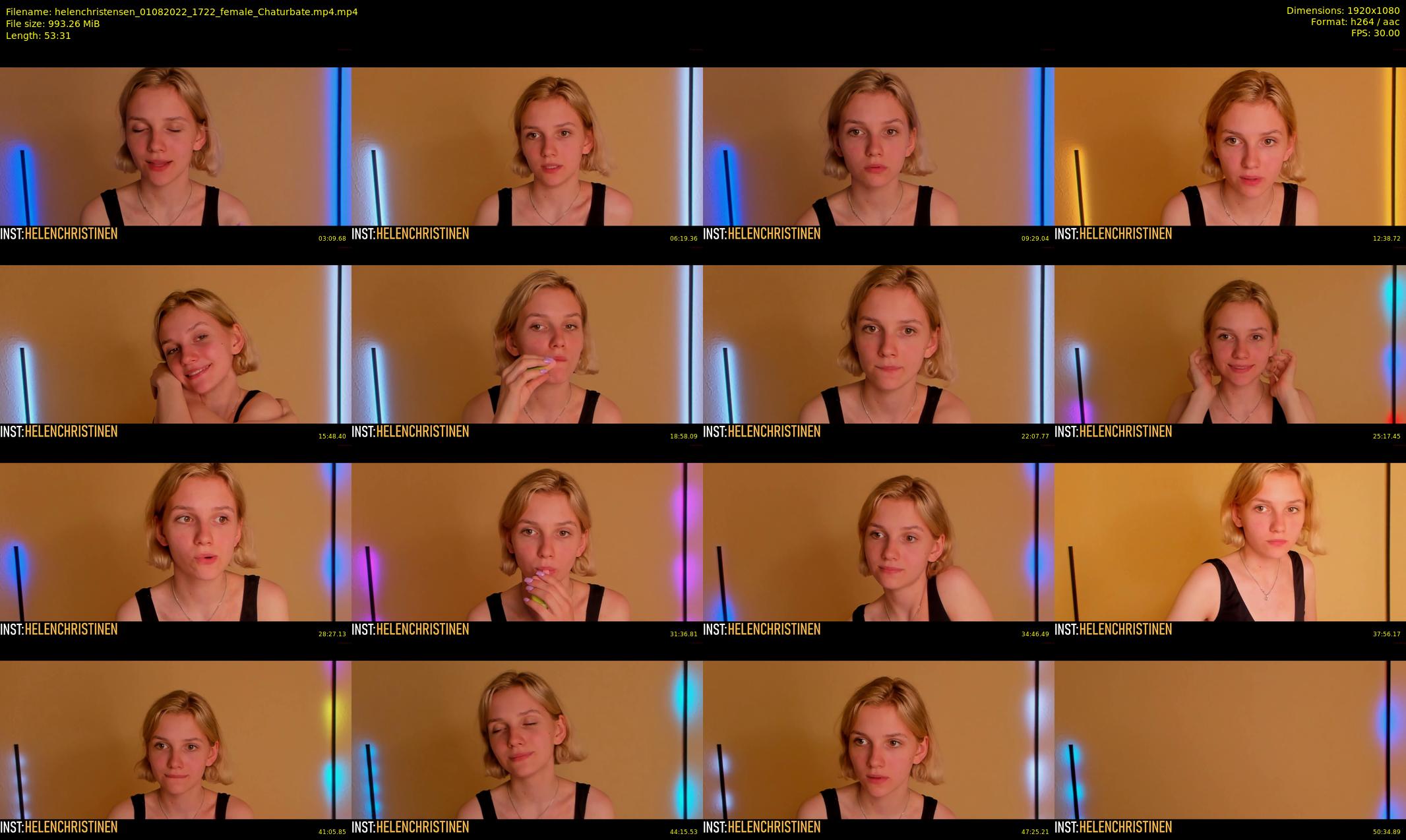 helenchristensen — 54 minute Chaturbate female cam show recording, 1080p, Aug 1, 2022