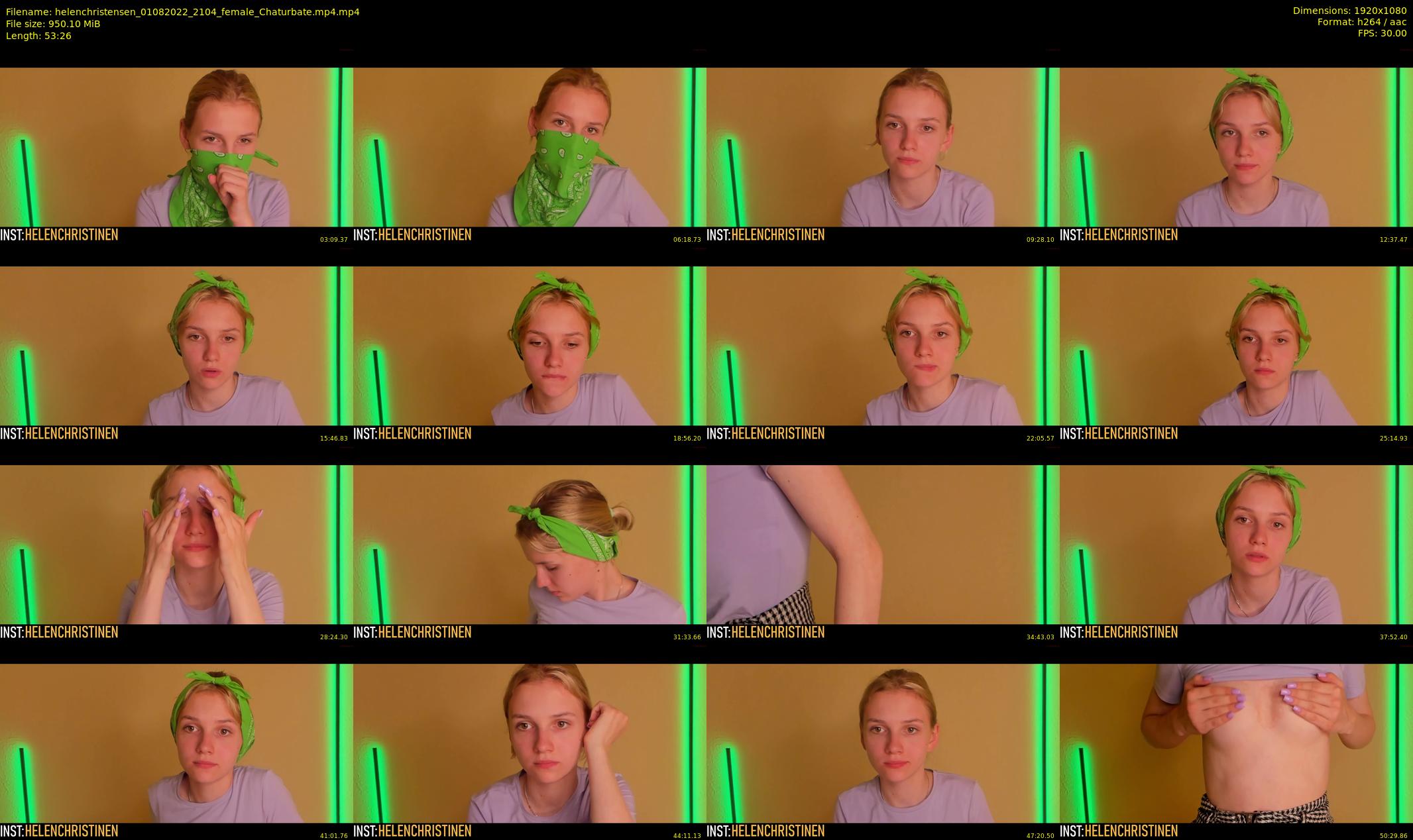 helenchristensen — 54 minute Chaturbate female cam show recording, 1080p, Aug 1, 2022