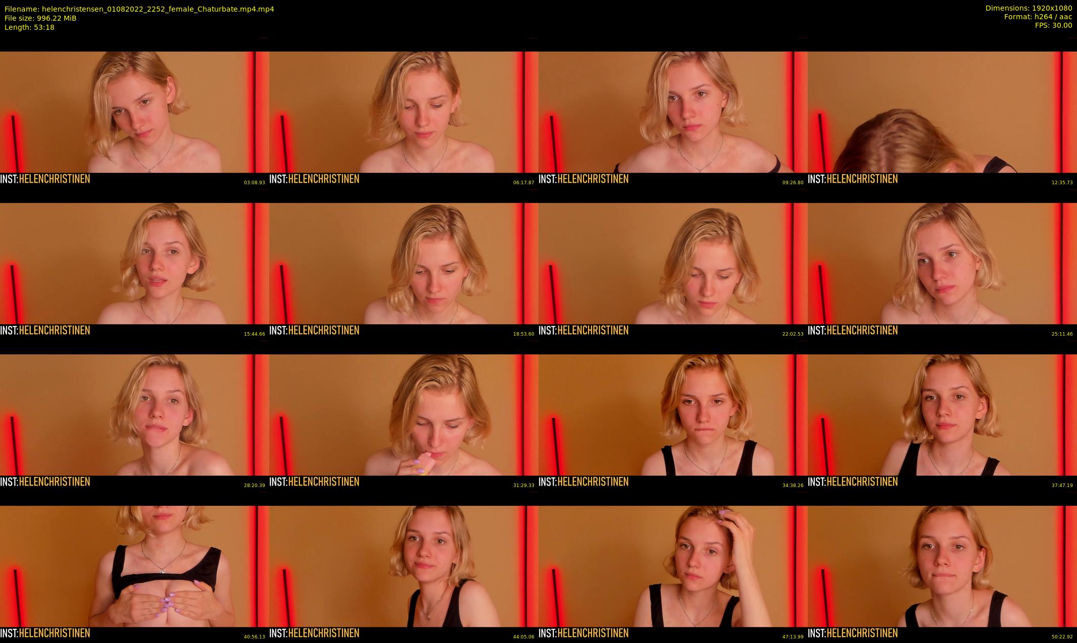 helenchristensen — 54 minute Chaturbate female cam show recording, 1080p, Aug 1, 2022