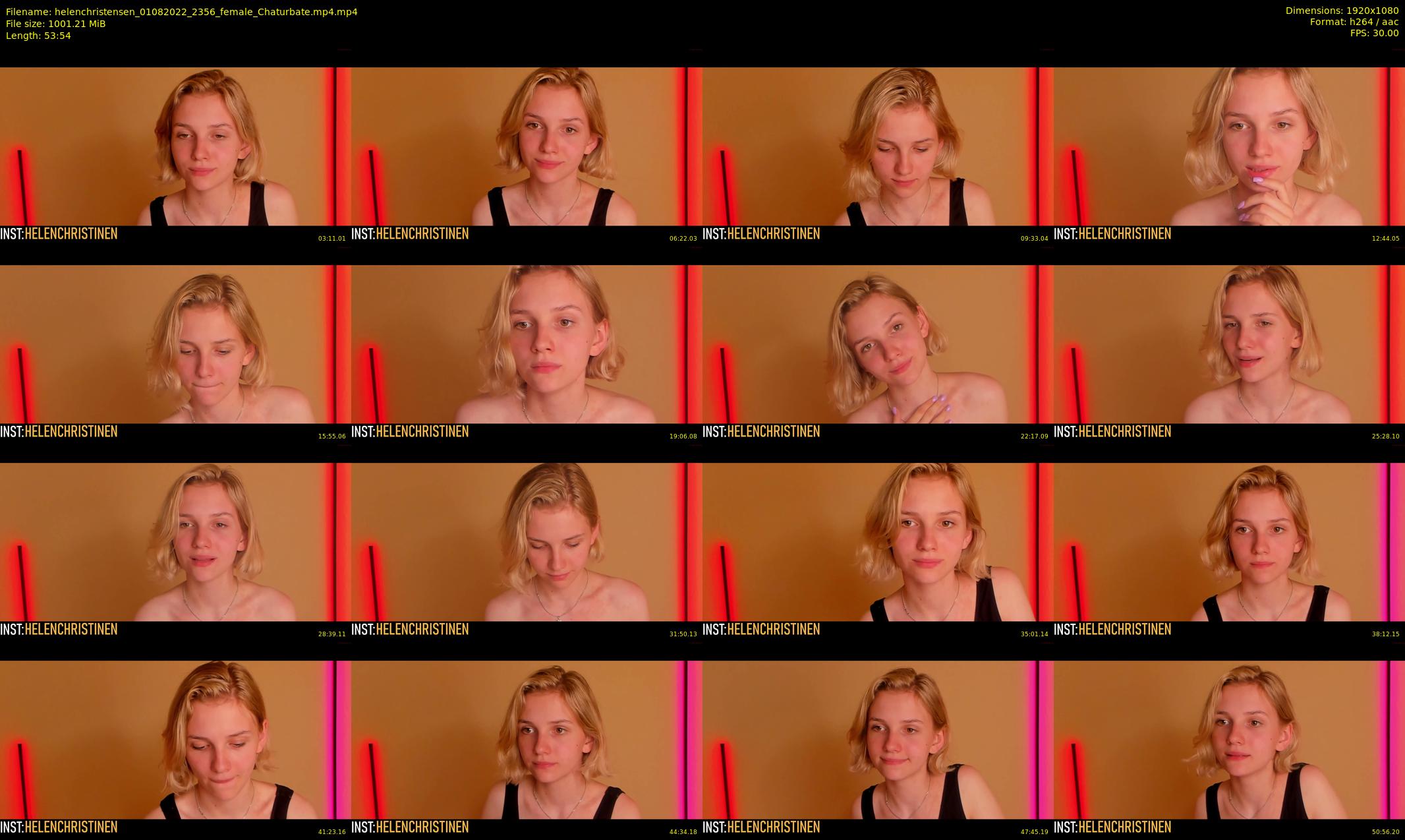 helenchristensen — 54 minute Chaturbate female cam show recording, 1080p, Aug 1, 2022