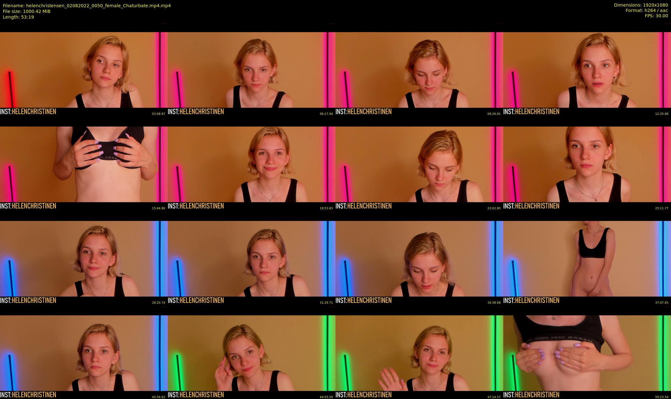 helenchristensen — 54 minute Chaturbate female cam show recording, 1080p, Aug 2, 2022