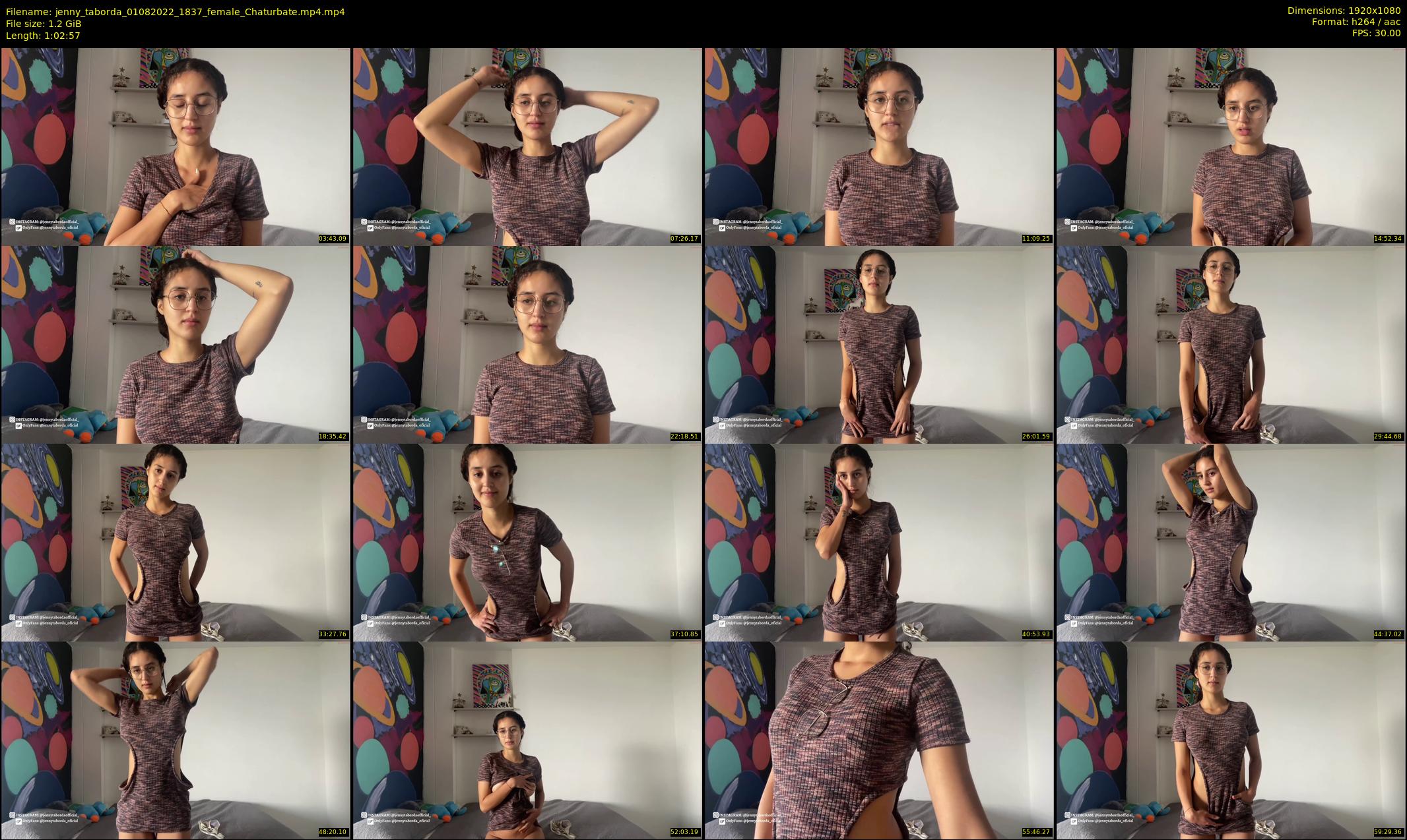 jenny_taborda — 63 minute Chaturbate female cam show recording, 1080p, Aug 1, 2022