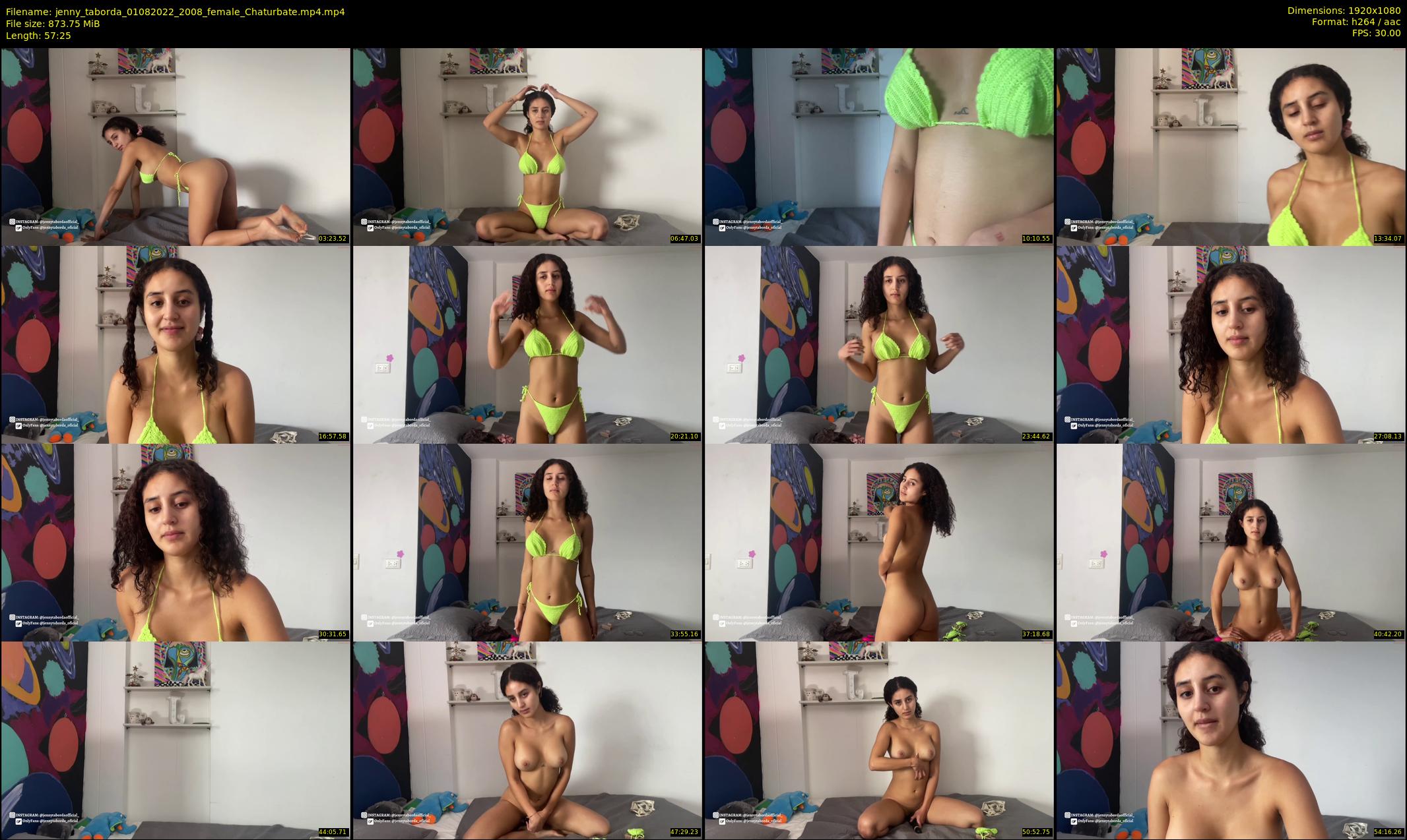 jenny_taborda — 58 minute Chaturbate female cam show recording, 1080p, Aug 1, 2022