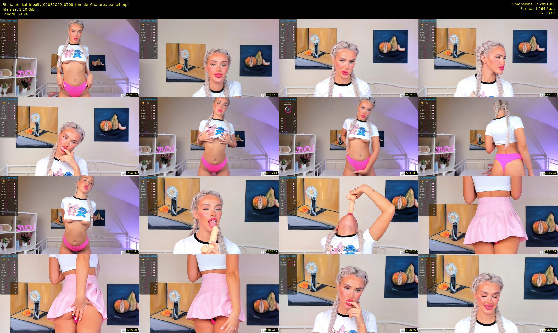 katrinpolly — 54 minute Chaturbate couple cam show recording, 1080p, Aug 1, 2022