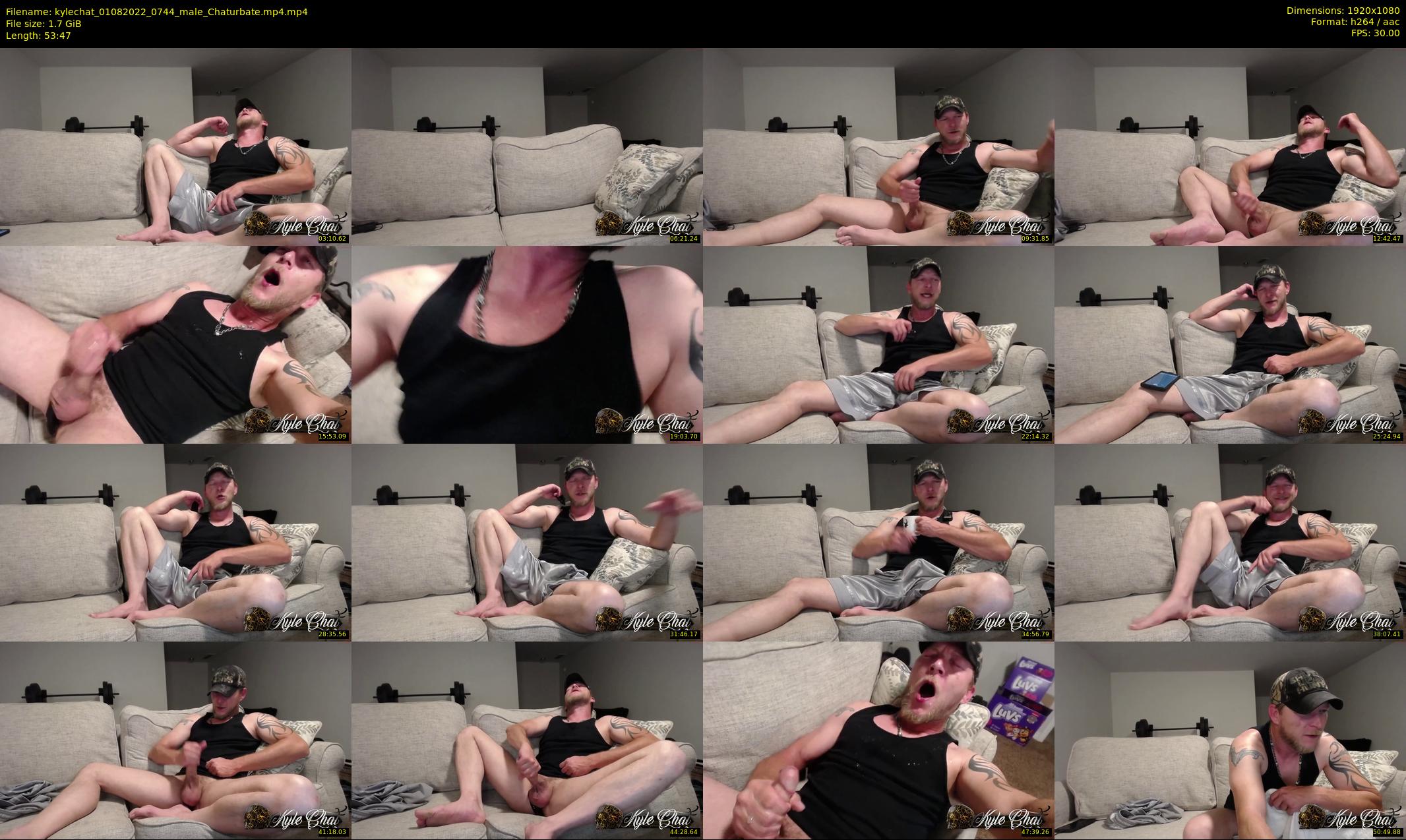 kylechat — 54 minute Chaturbate male cam show recording, 1080p, Aug 1, 2022