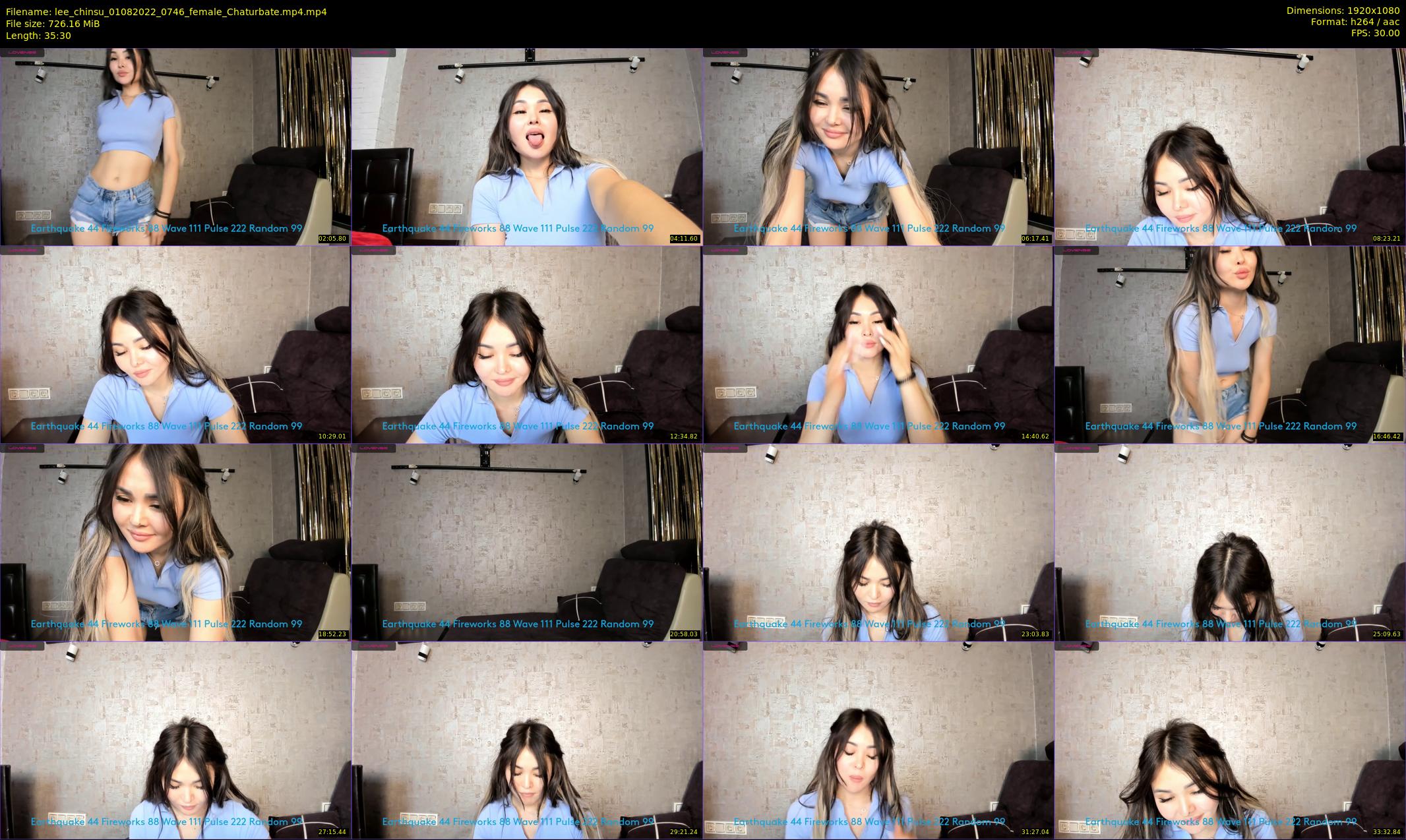 lee_chinsu — 36 minute Chaturbate female cam show recording, 1080p, Aug 1, 2022