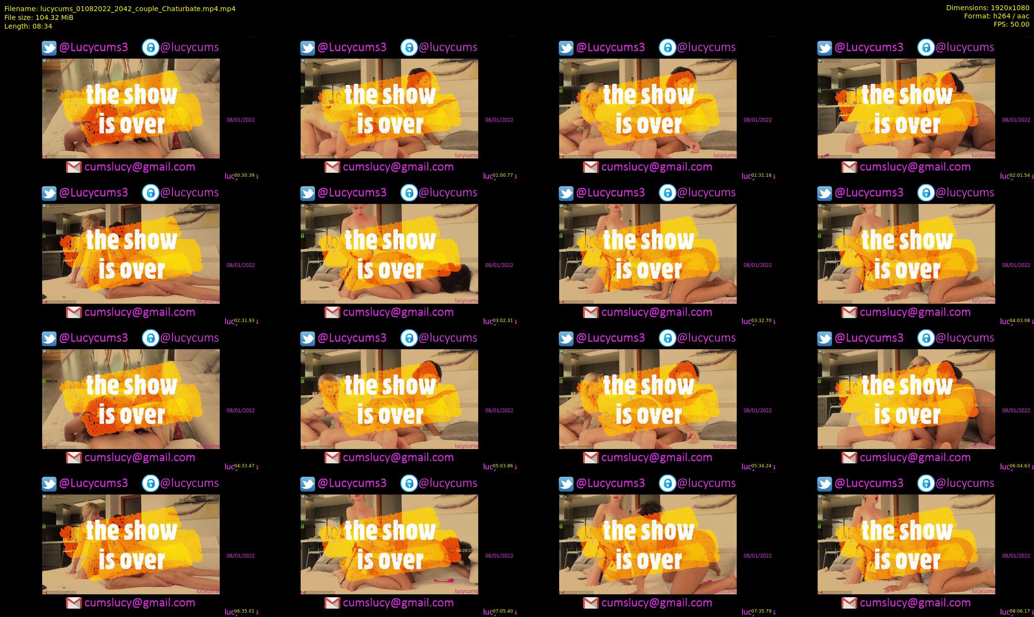 lucycums — 9 minute Chaturbate couple cam show recording, 1080p, Aug 1, 2022