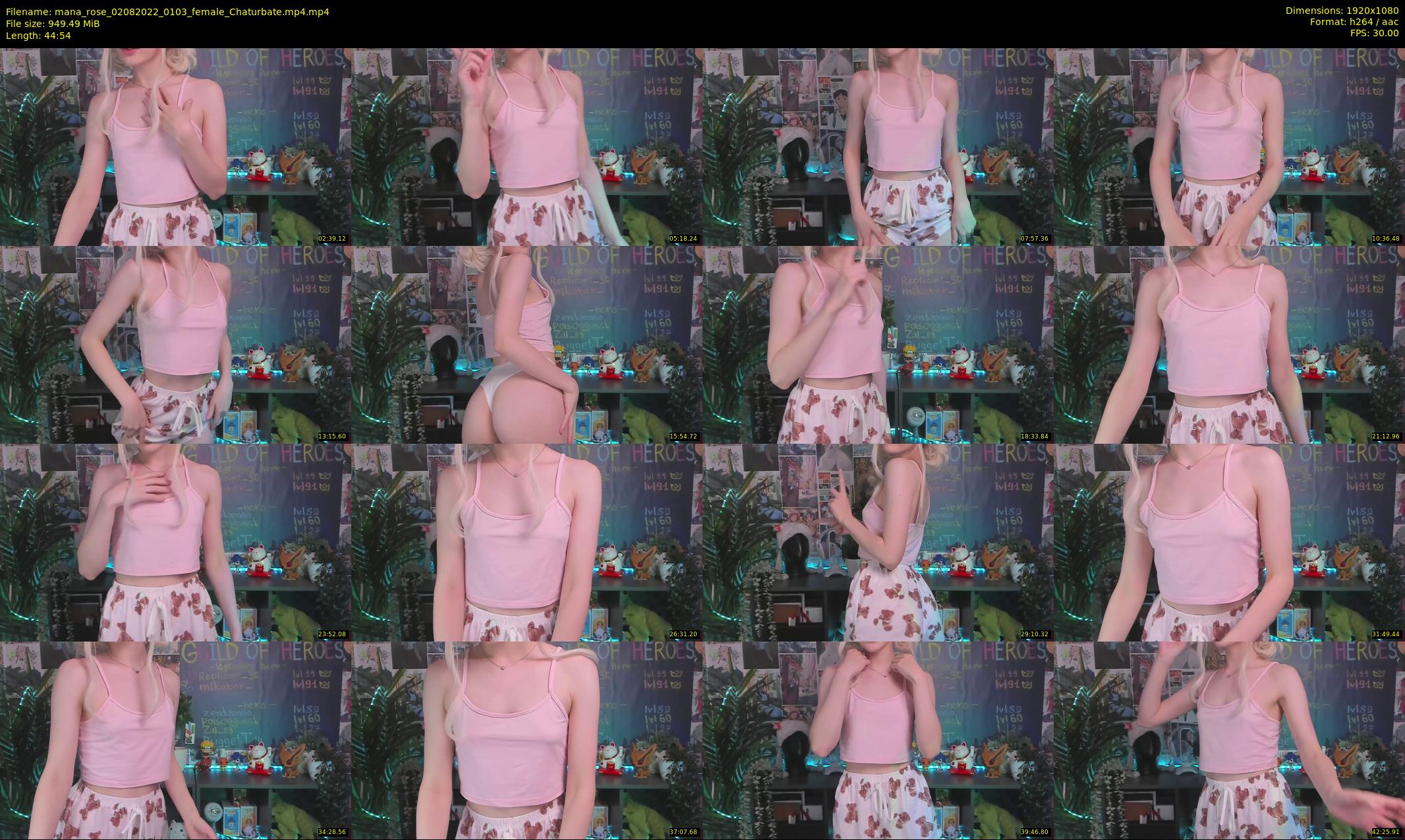 mana_rose — 45 minute Chaturbate female cam show recording, 1080p, Aug 2, 2022