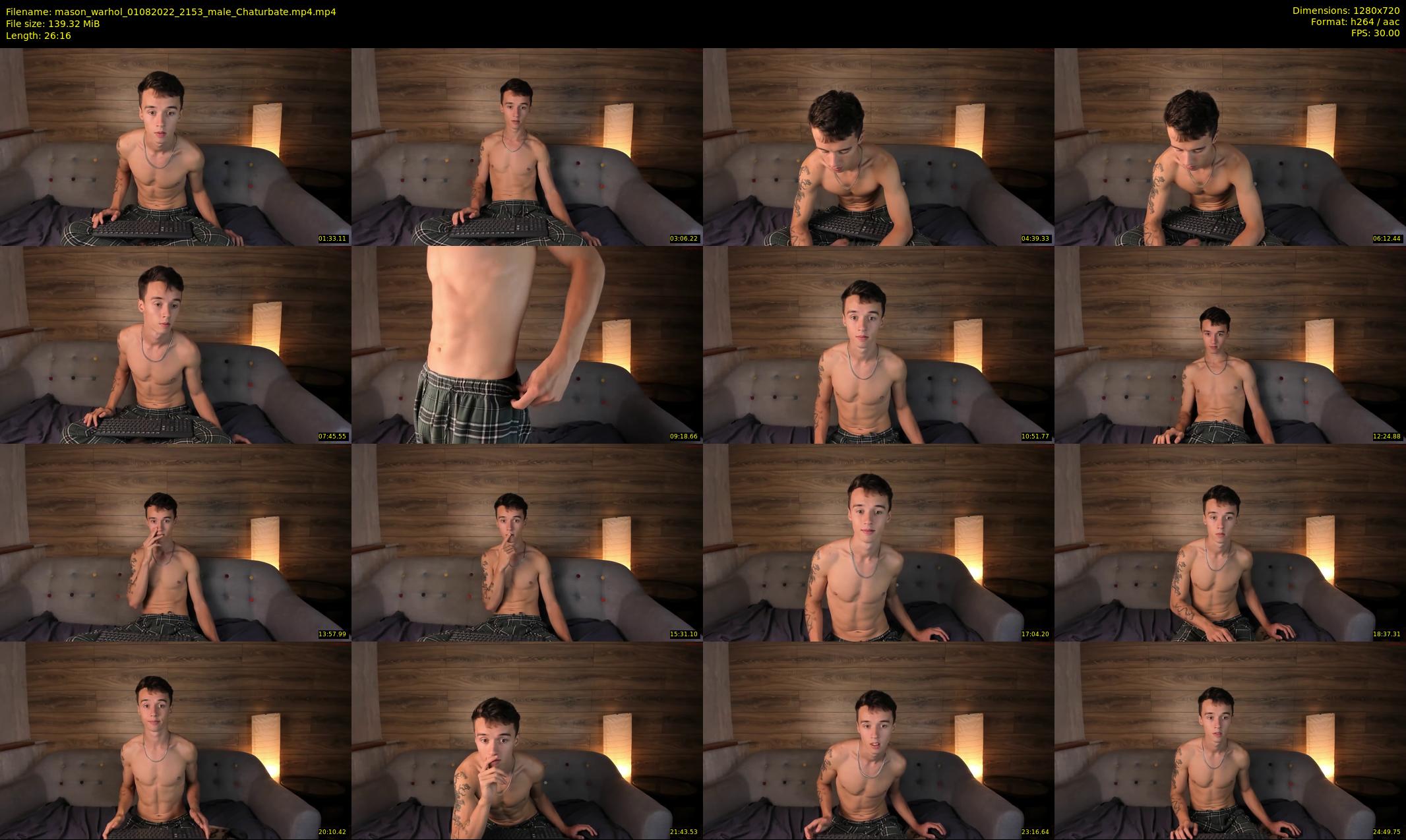 mason_warhol — 27 minute Chaturbate male cam show recording, 720p, Aug 1, 2022