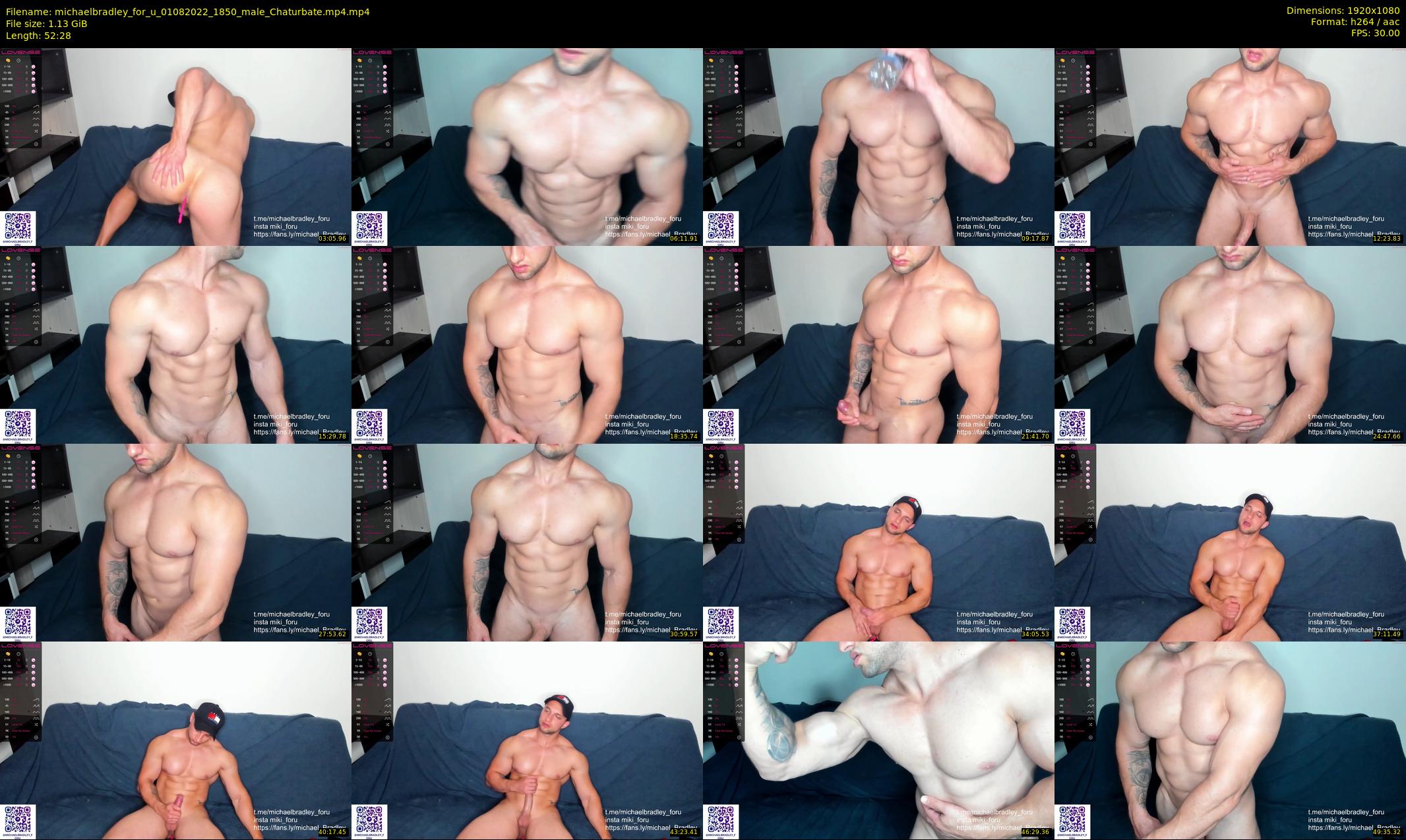 michaelbradley_for_u — 53 minute Chaturbate male cam show recording, 1080p, Aug 1, 2022