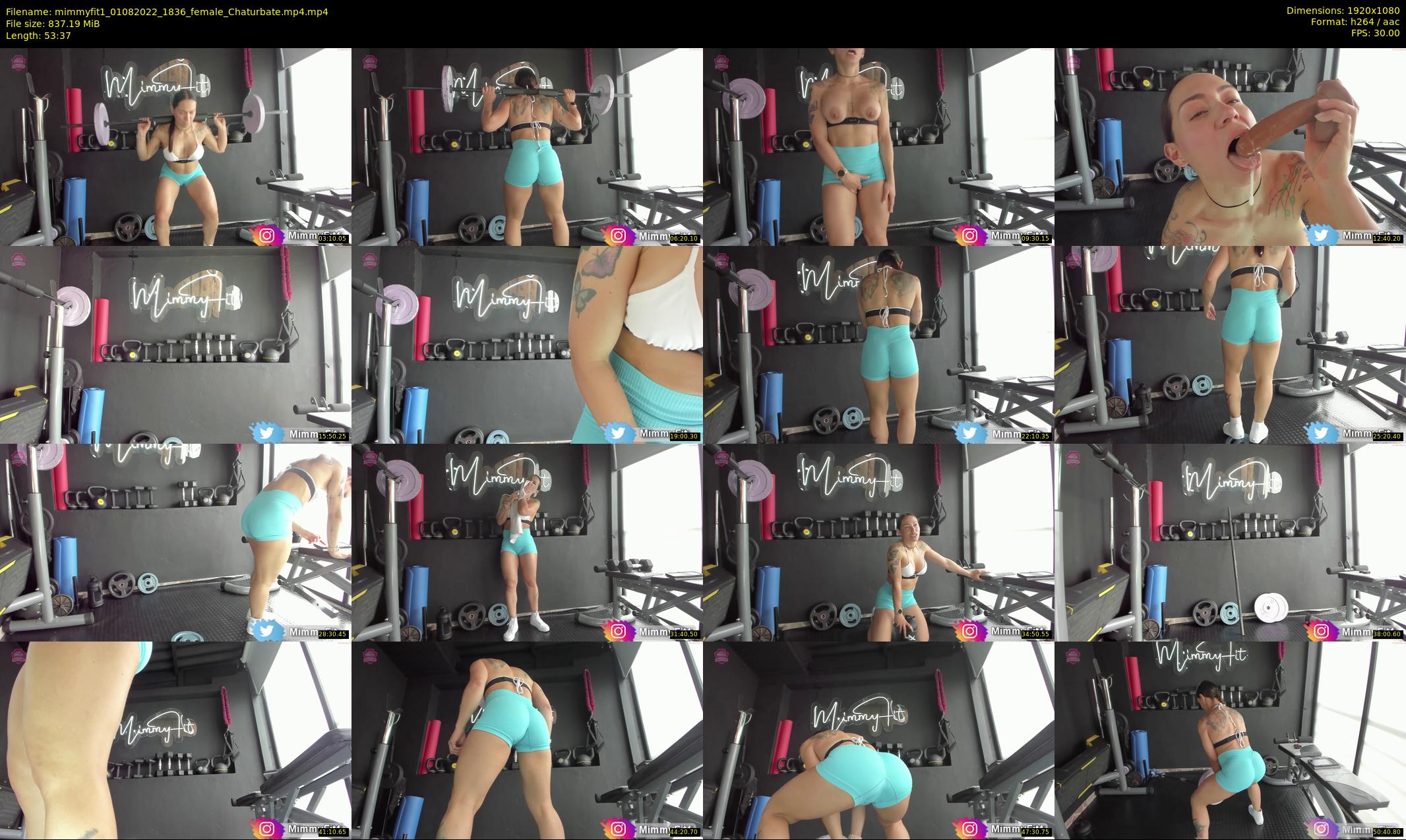 mimmyfit1 — 54 minute Chaturbate female cam show recording, 1080p, Aug 1, 2022
