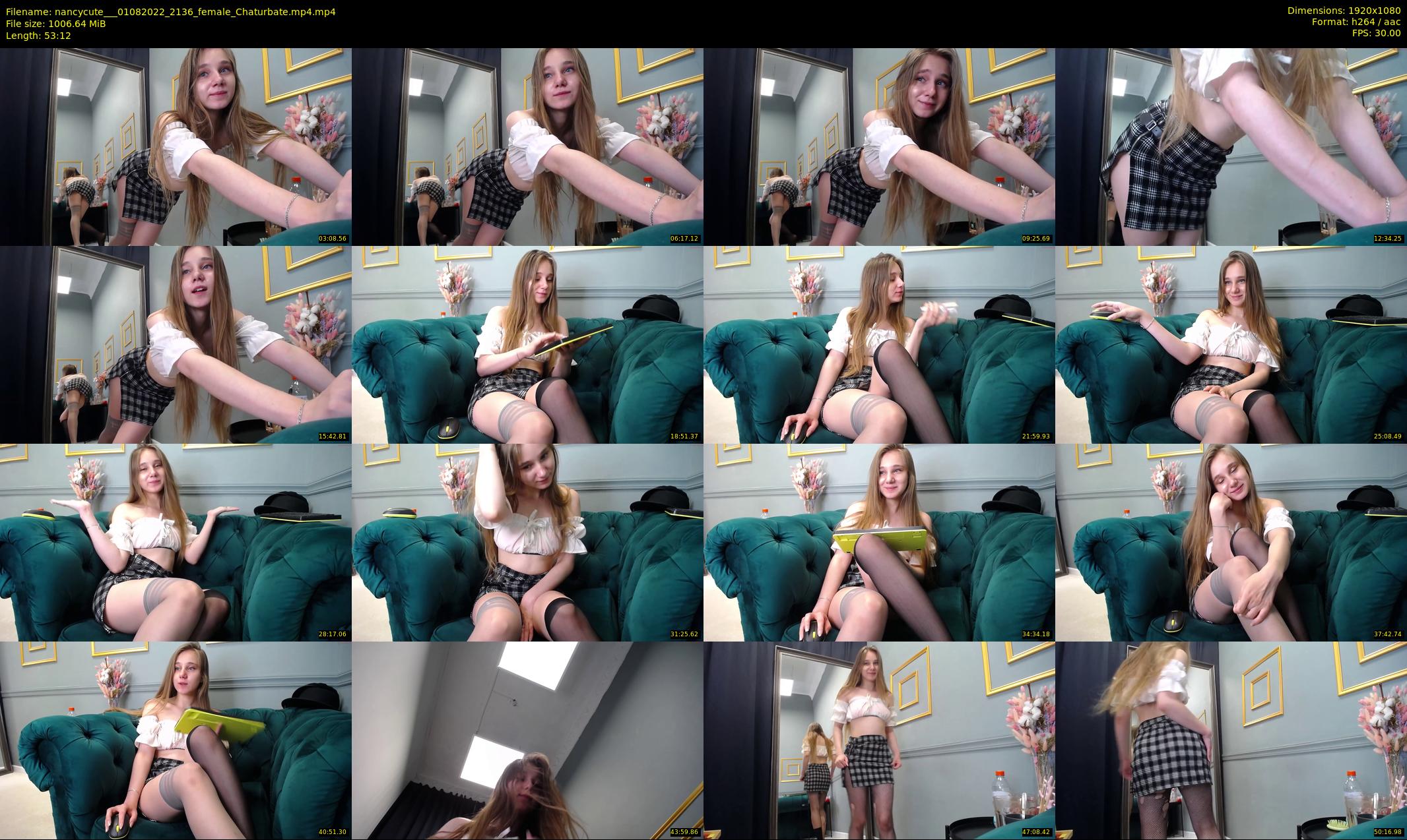 nancycute__ — 54 minute Chaturbate female cam show recording, 1080p, Aug 1, 2022
