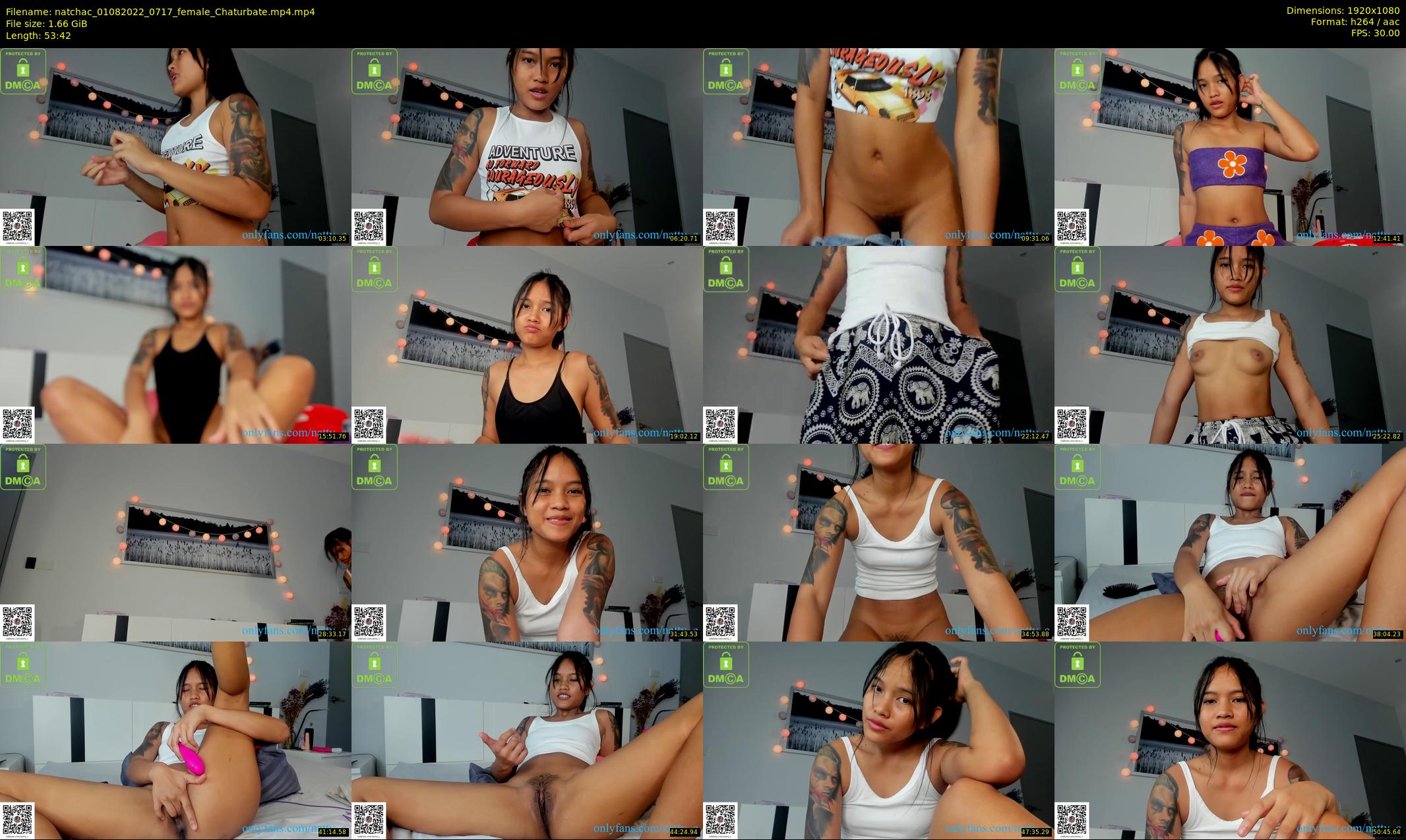 natchac — 54 minute Chaturbate female cam show recording, 1080p, Aug 1, 2022