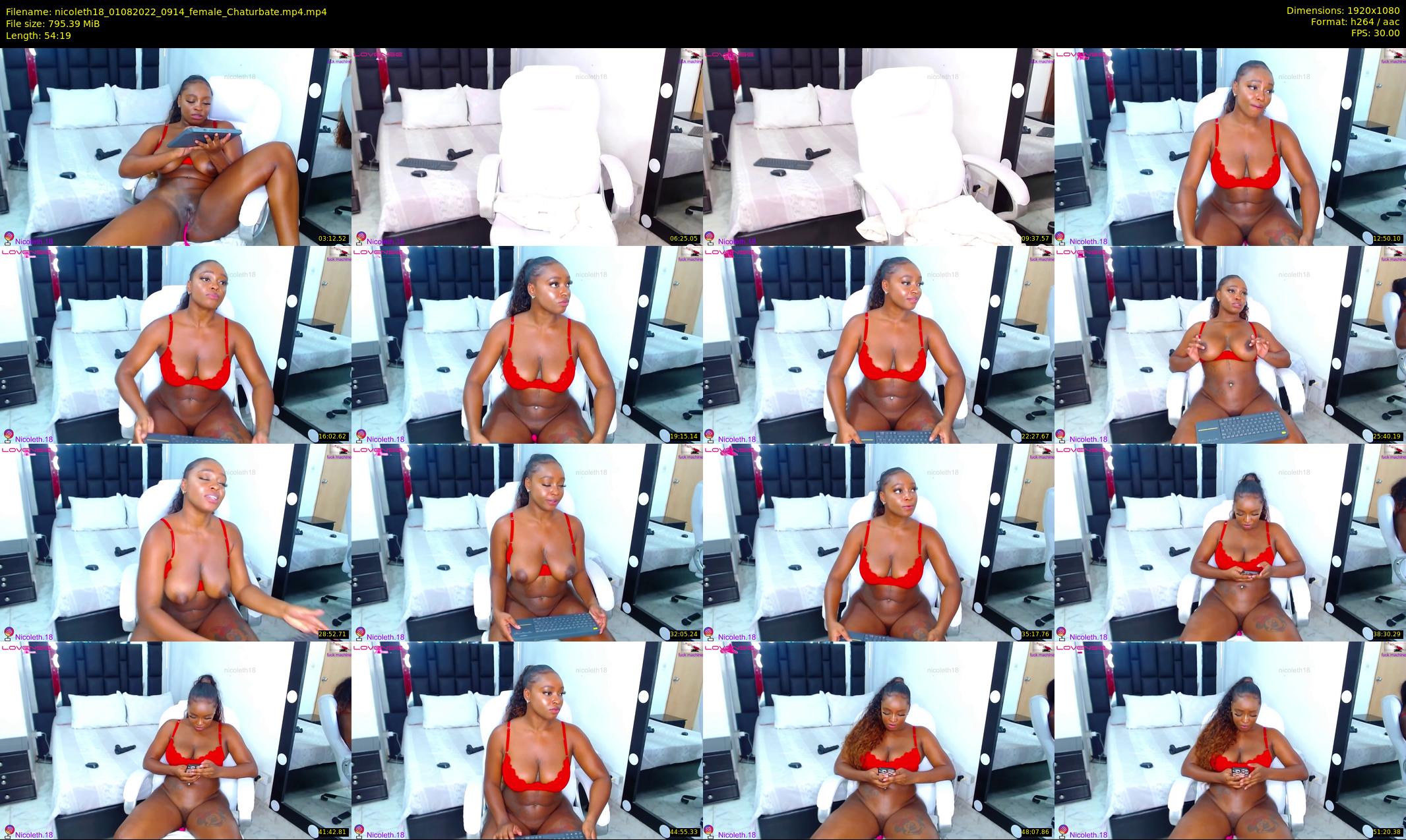 nicoleth18 — 55 minute Chaturbate female cam show recording, 1080p, Aug 1, 2022