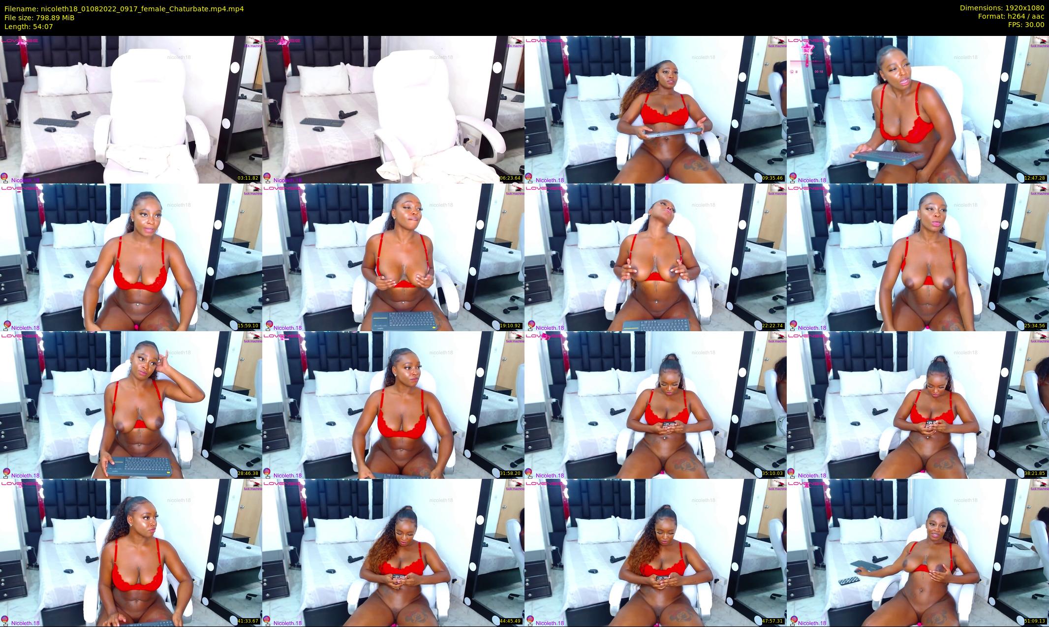 nicoleth18 — 55 minute Chaturbate female cam show recording, 1080p, Aug 1, 2022