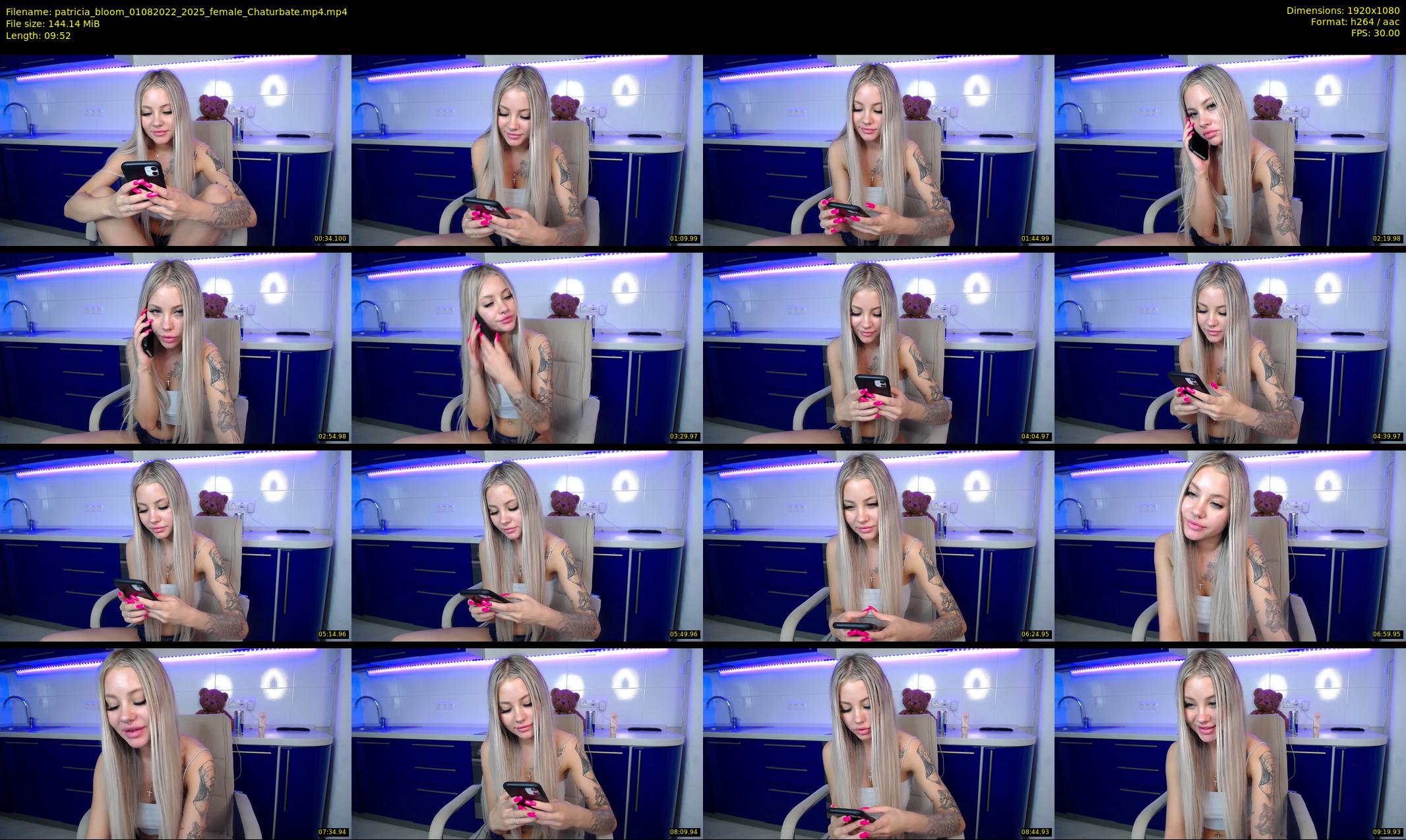patricia_bloom — 10 minute Chaturbate female cam show recording, 1080p, Aug 1, 2022