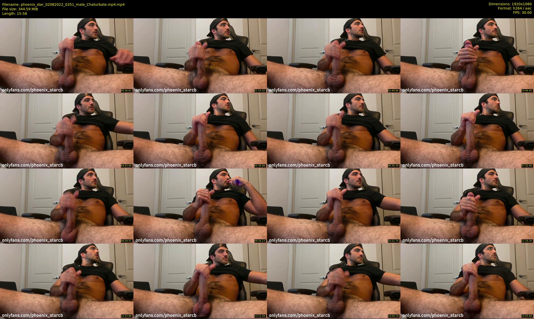 phoenix_star — 16 minute Chaturbate male cam show recording, 1080p, Aug 2, 2022