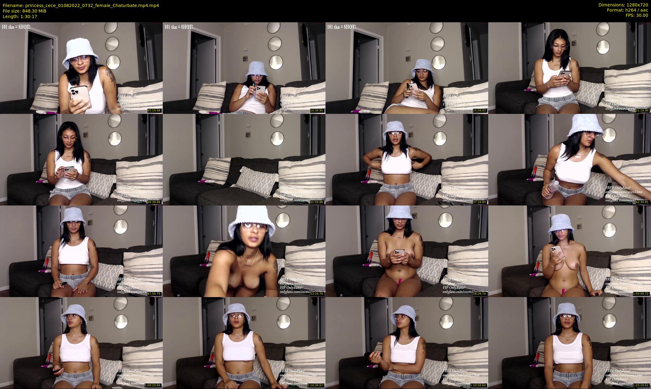 princess_cece — 91 minute Chaturbate female cam show recording, 720p, Aug 1, 2022