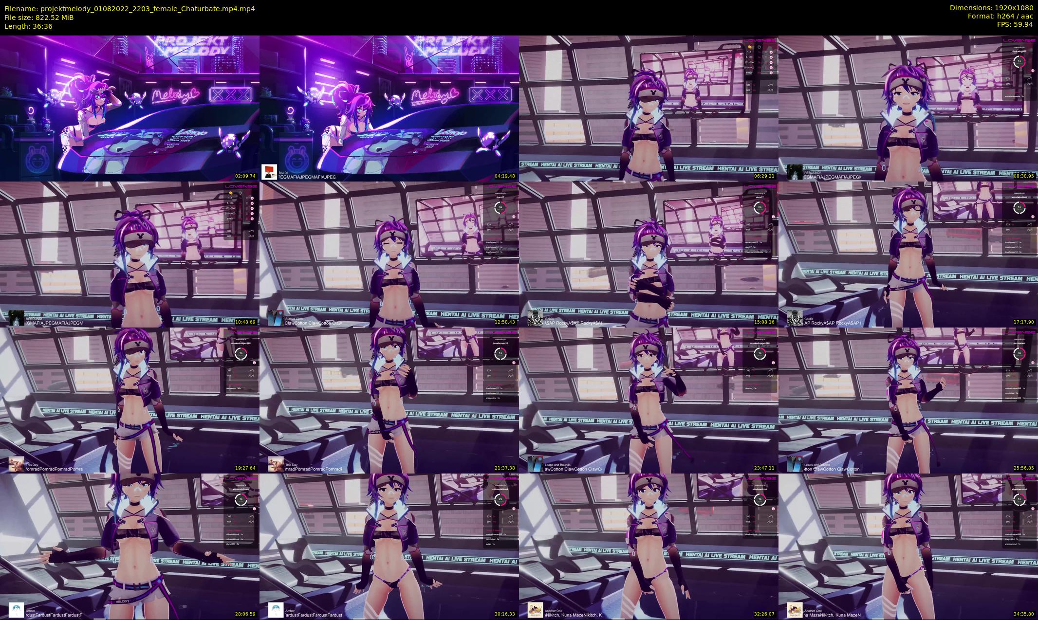 projektmelody — 37 minute Chaturbate female cam show recording, 1080p, Aug 1, 2022