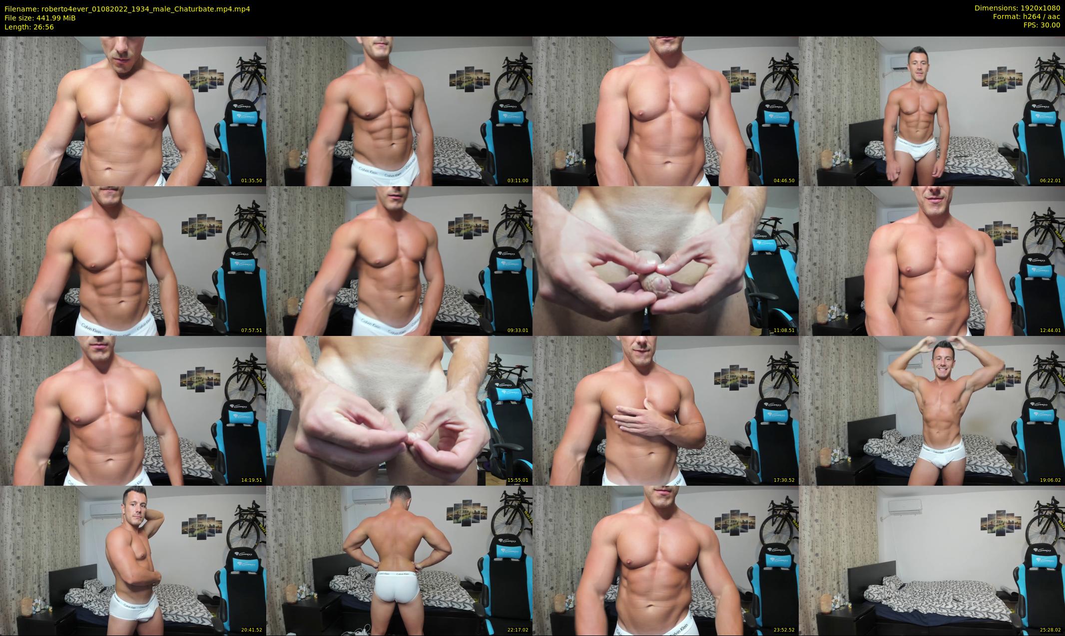 roberto4ever — 27 minute Chaturbate male cam show recording, 1080p, Aug 1, 2022