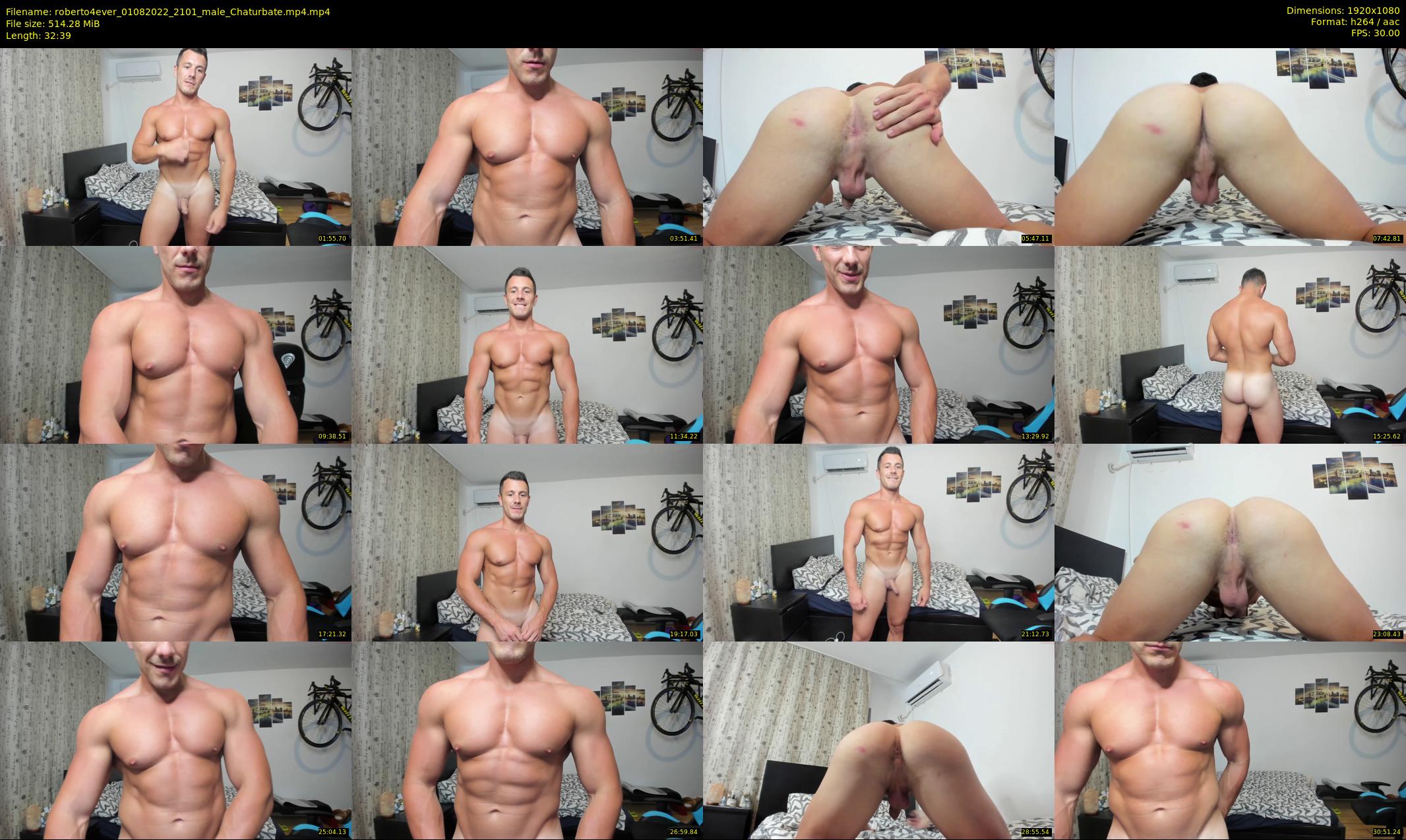 roberto4ever — 33 minute Chaturbate male cam show recording, 1080p, Aug 1, 2022