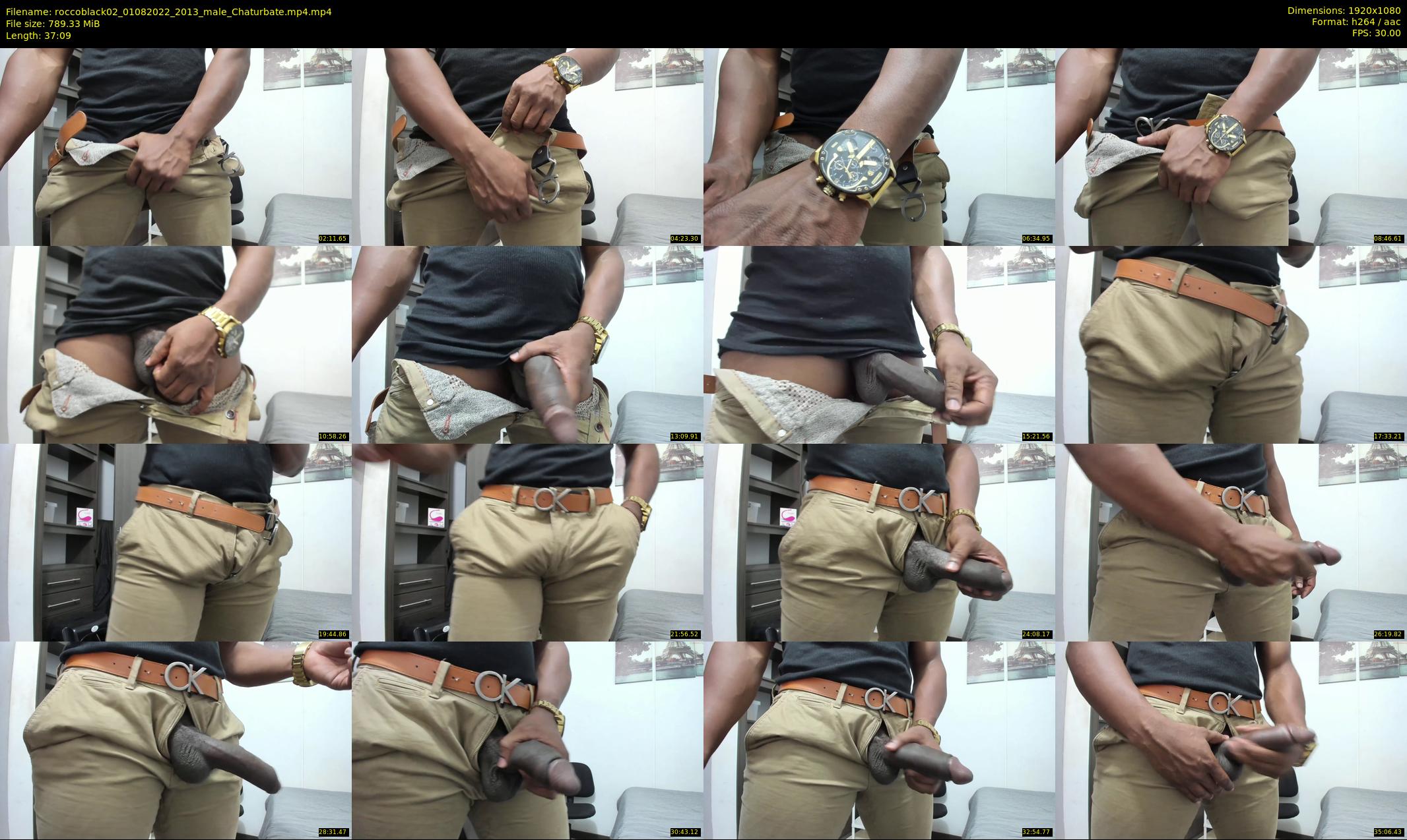 roccoblack02 — 38 minute Chaturbate male cam show recording, 1080p, Aug 1, 2022