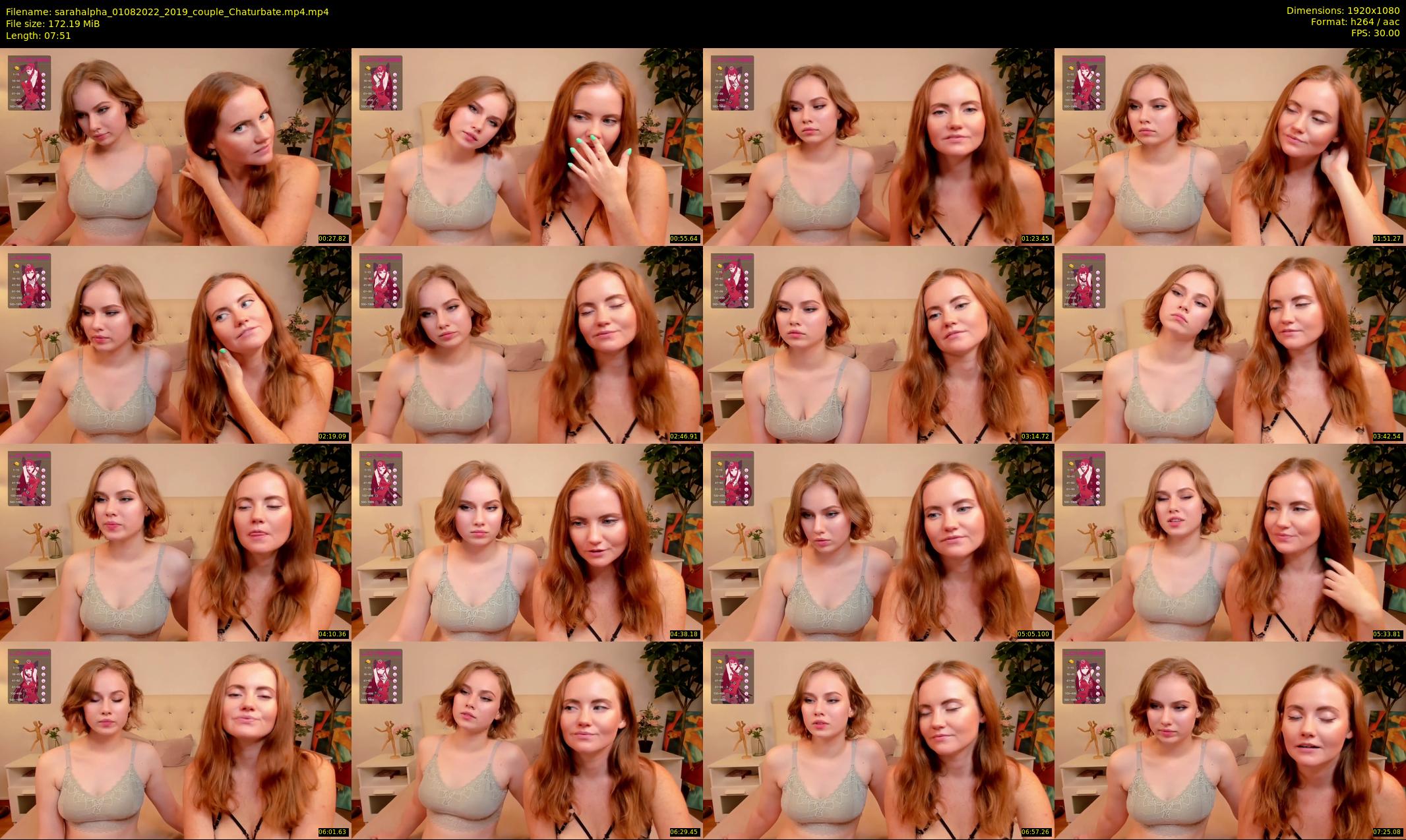 sarahalpha — 8 minute Chaturbate couple cam show recording, 1080p, Aug 1, 2022