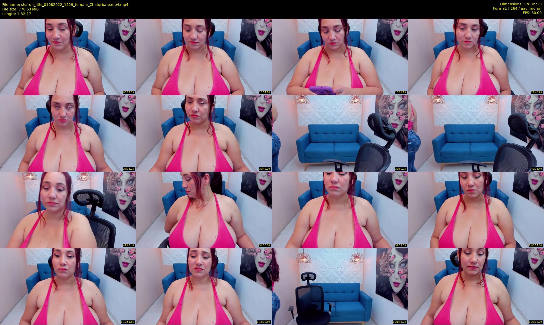 sharon_titts — 93 minute Chaturbate female cam show recording, 720p, Aug 1, 2022