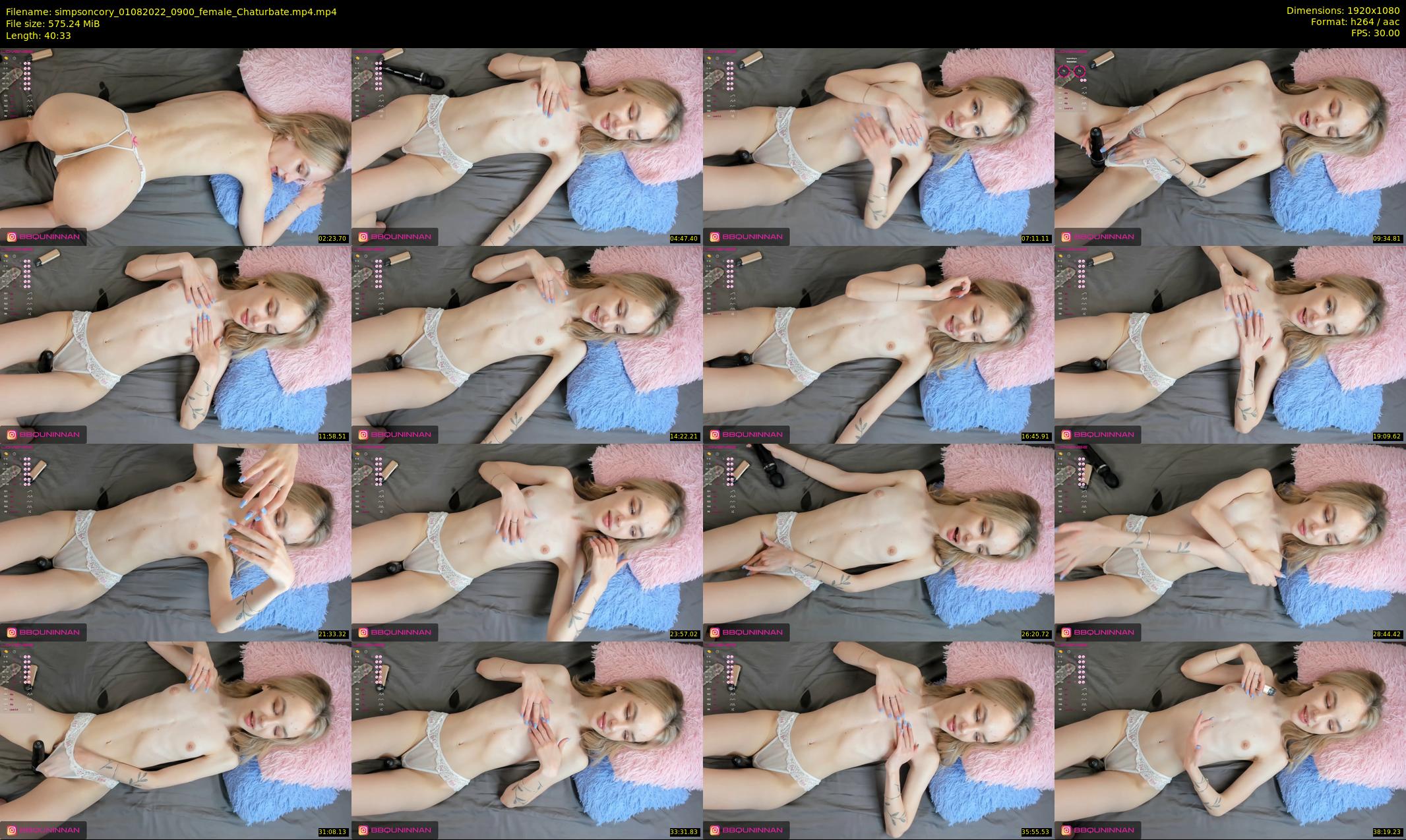 simpsoncory — 41 minute Chaturbate female cam show recording, 1080p, Aug 1, 2022