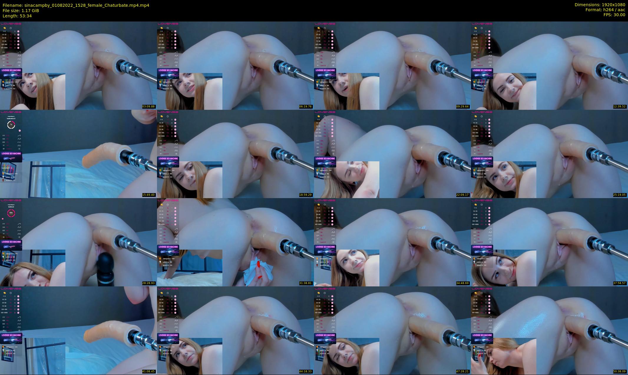 sinacampby — 54 minute Chaturbate couple cam show recording, 1080p, Aug 1, 2022