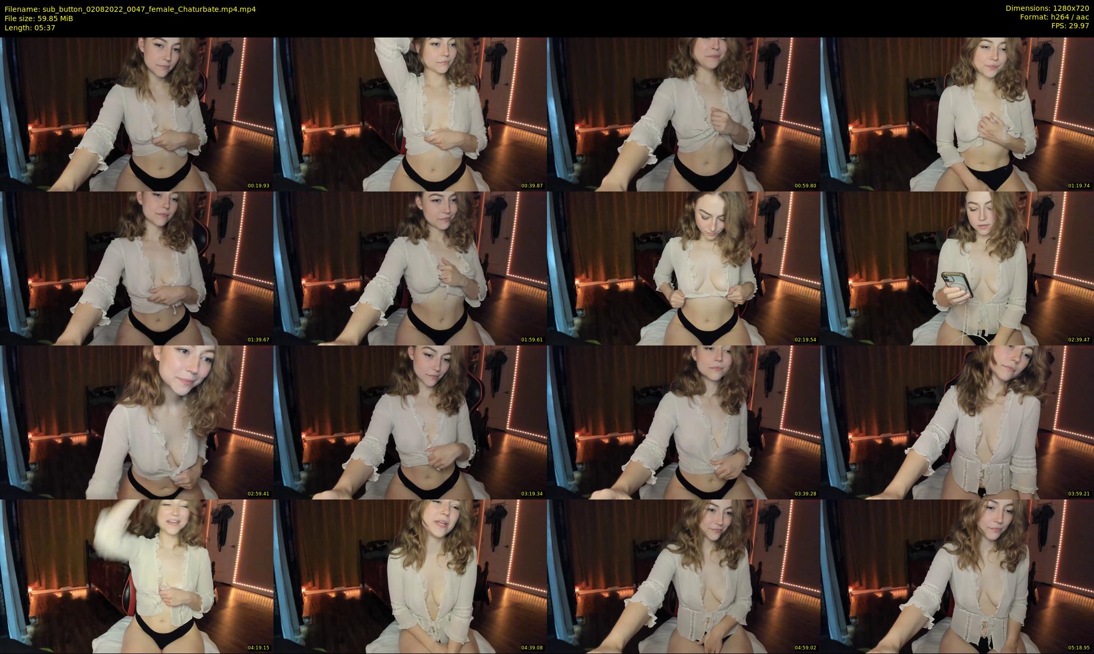 sub_button — 6 minute Chaturbate female cam show recording, 720p, Aug 2, 2022