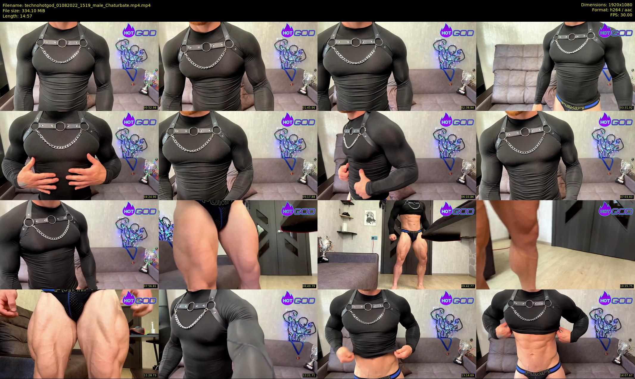 technohotgod — 15 minute Chaturbate male cam show recording, 1080p, Aug 1, 2022