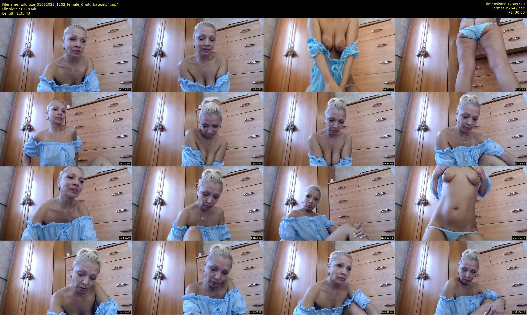 wildroze — 96 minute Chaturbate female cam show recording, 720p, Aug 1, 2022