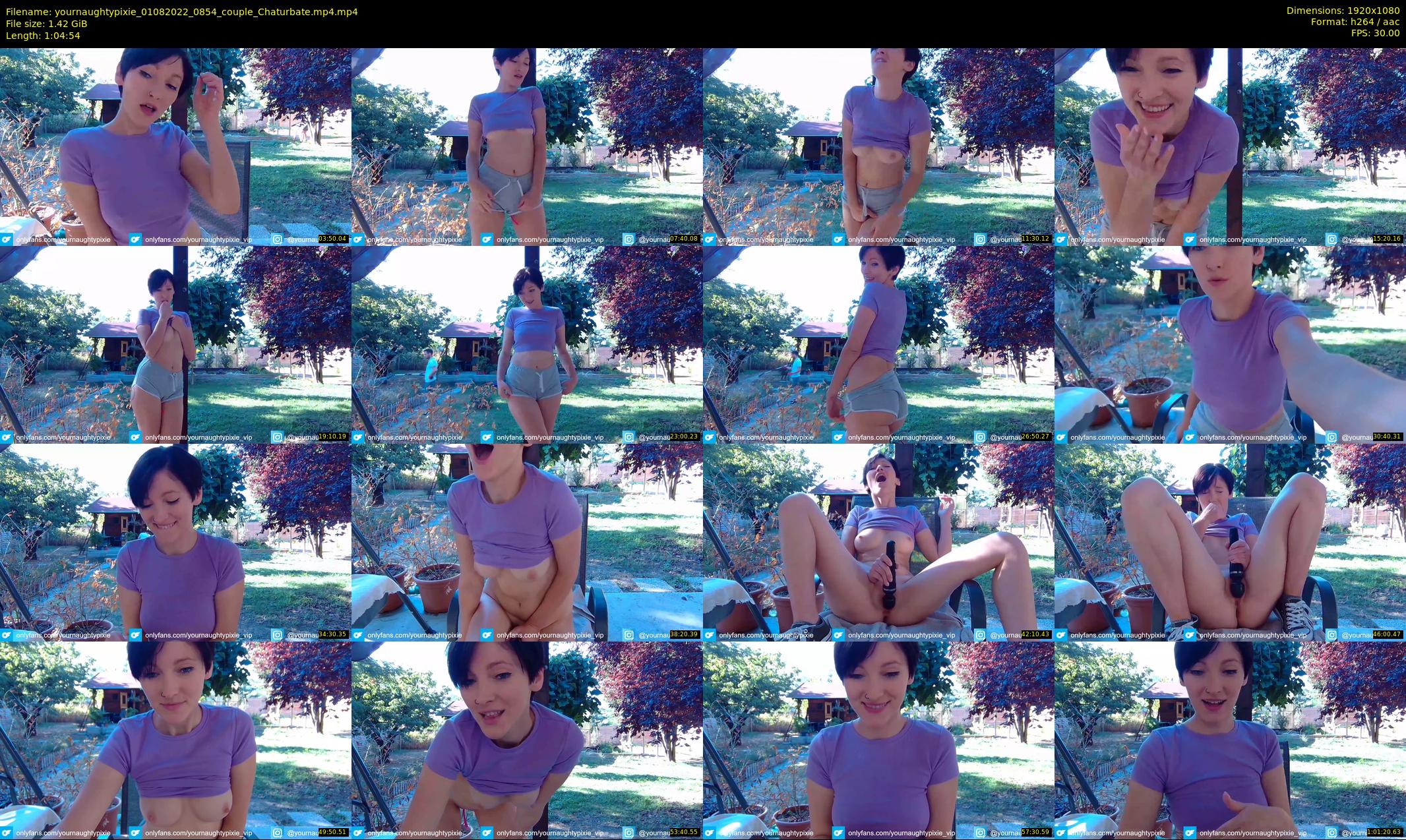 yournaughtypixie — 65 minute Chaturbate couple cam show recording, 1080p, Aug 1, 2022