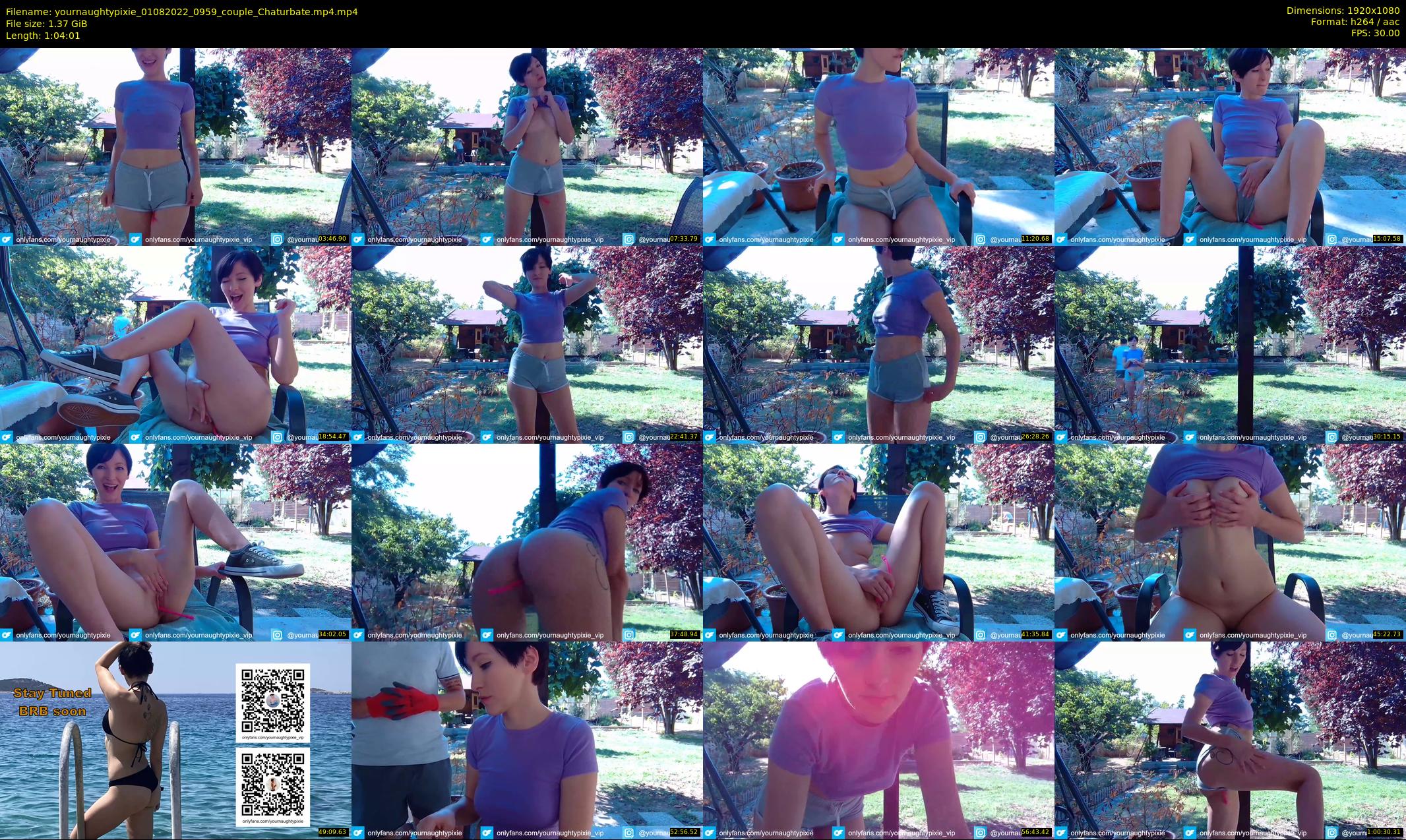 yournaughtypixie — 65 minute Chaturbate couple cam show recording, 1080p, Aug 1, 2022