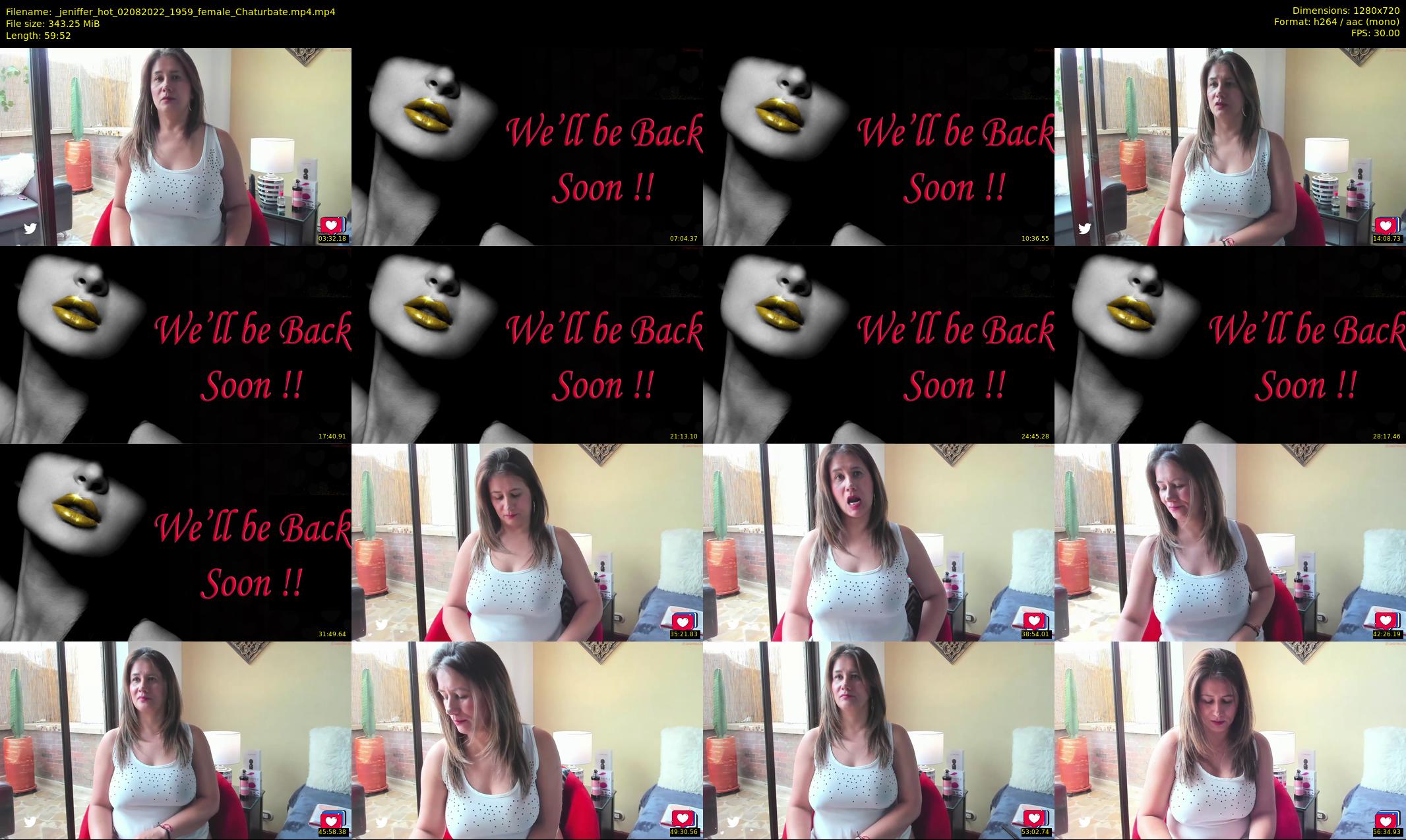 _jeniffer_hot — 60 minute Chaturbate female cam show recording, 720p, Aug 2, 2022
