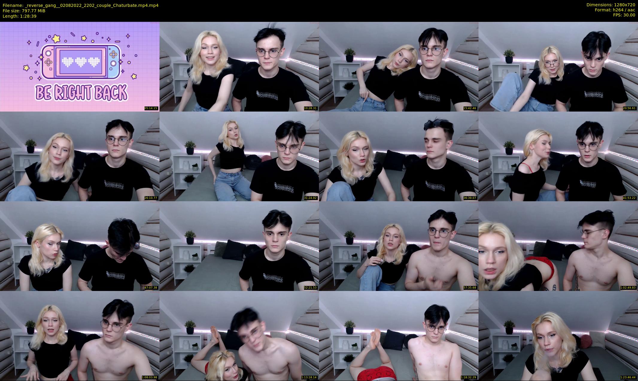 _reverse_gang_ — 89 minute Chaturbate couple cam show recording, 720p, Aug 2, 2022