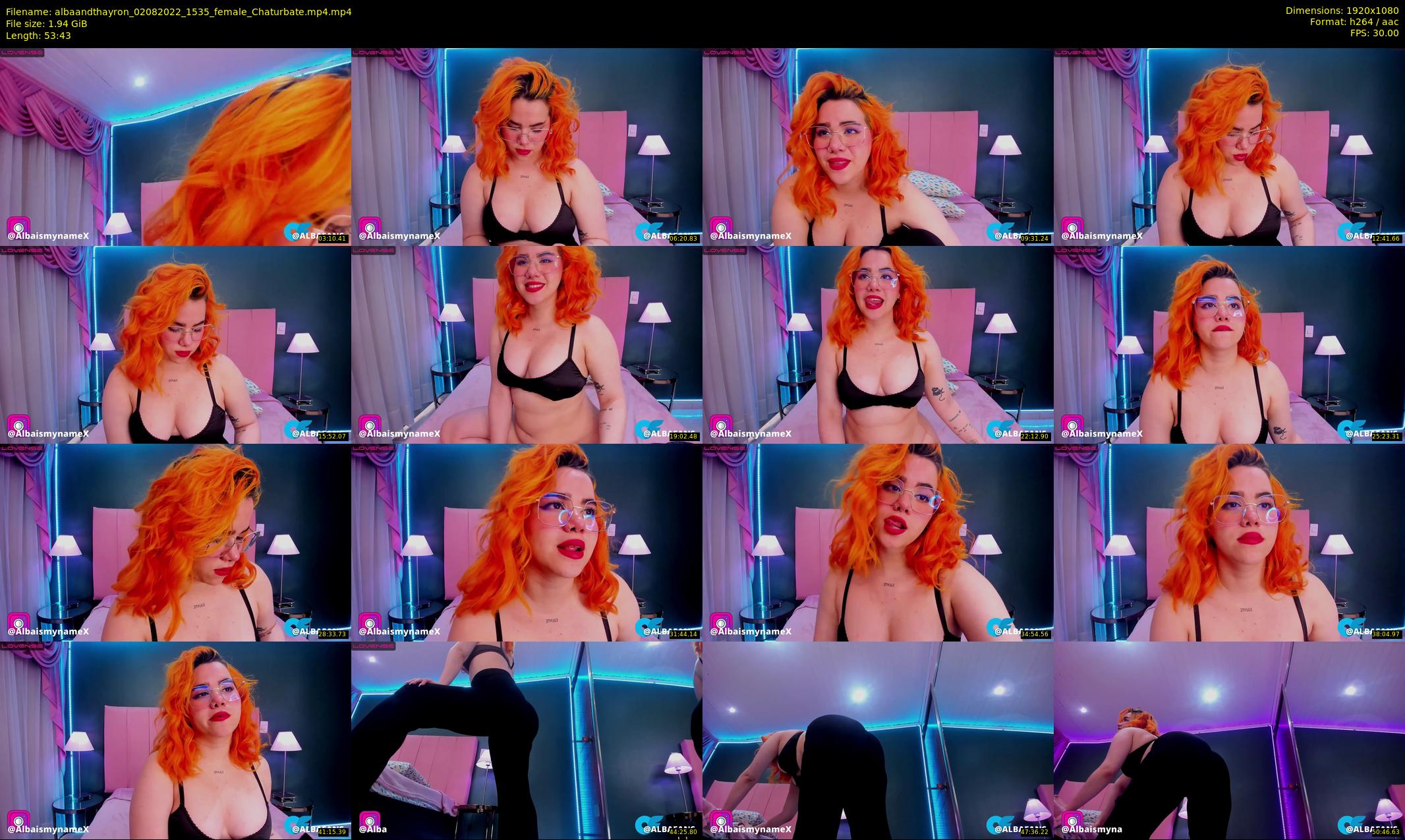 albaandthayron — 54 minute Chaturbate couple cam show recording, 1080p, Aug 2, 2022