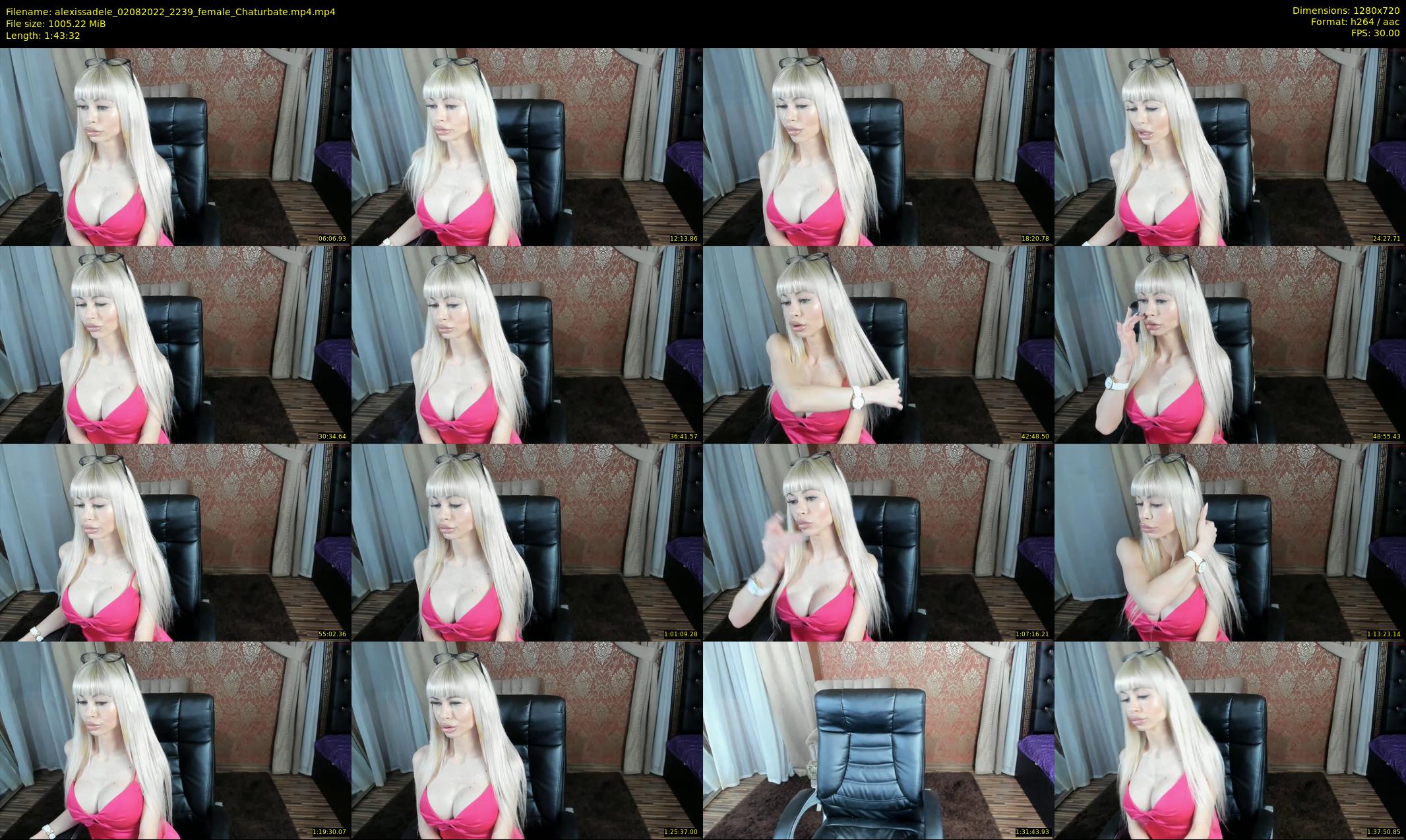 alexissadele — 104 minute Chaturbate female cam show recording, 720p, Aug 2, 2022