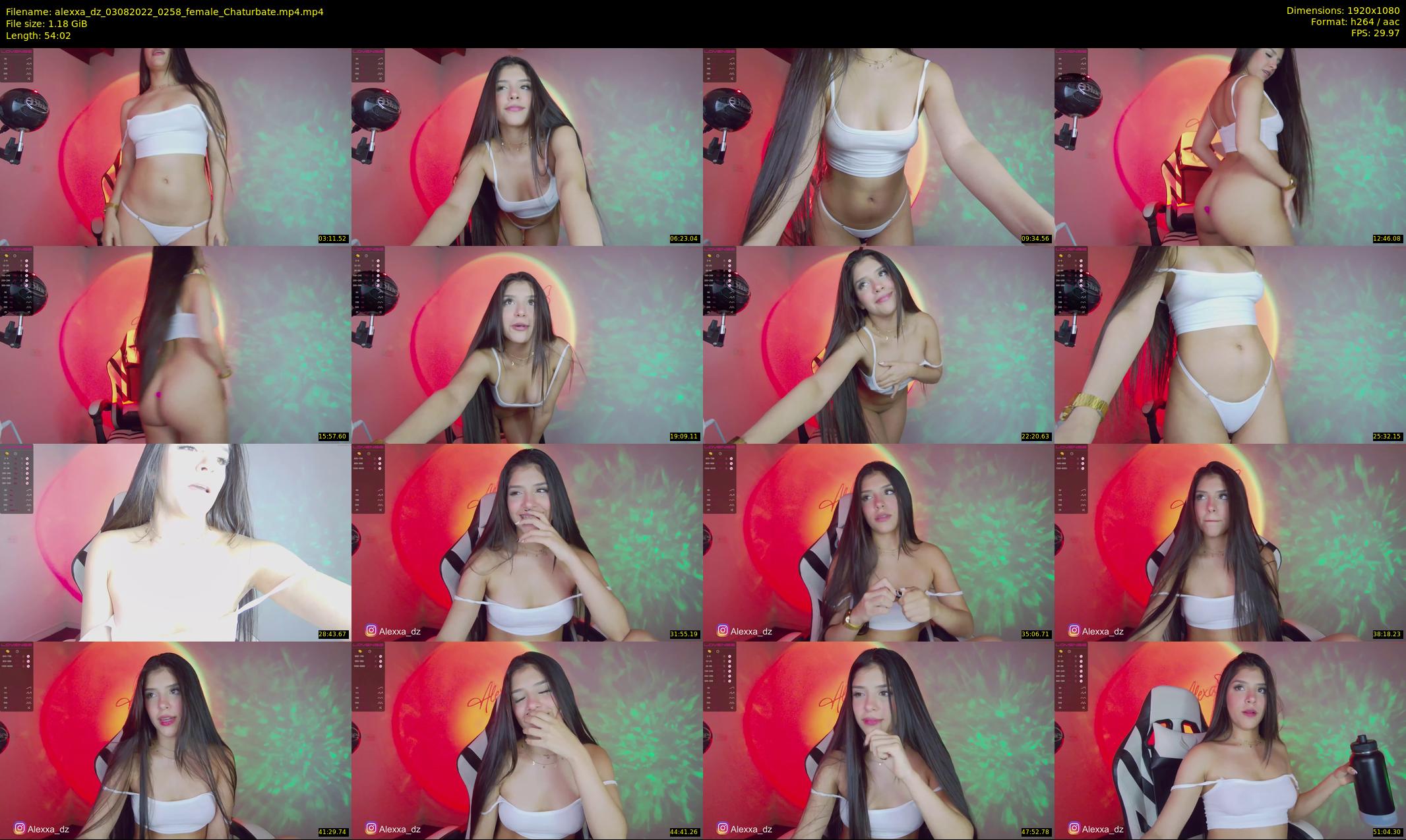 alexxa_dz — 55 minute Chaturbate female cam show recording, 1080p, Aug 3, 2022