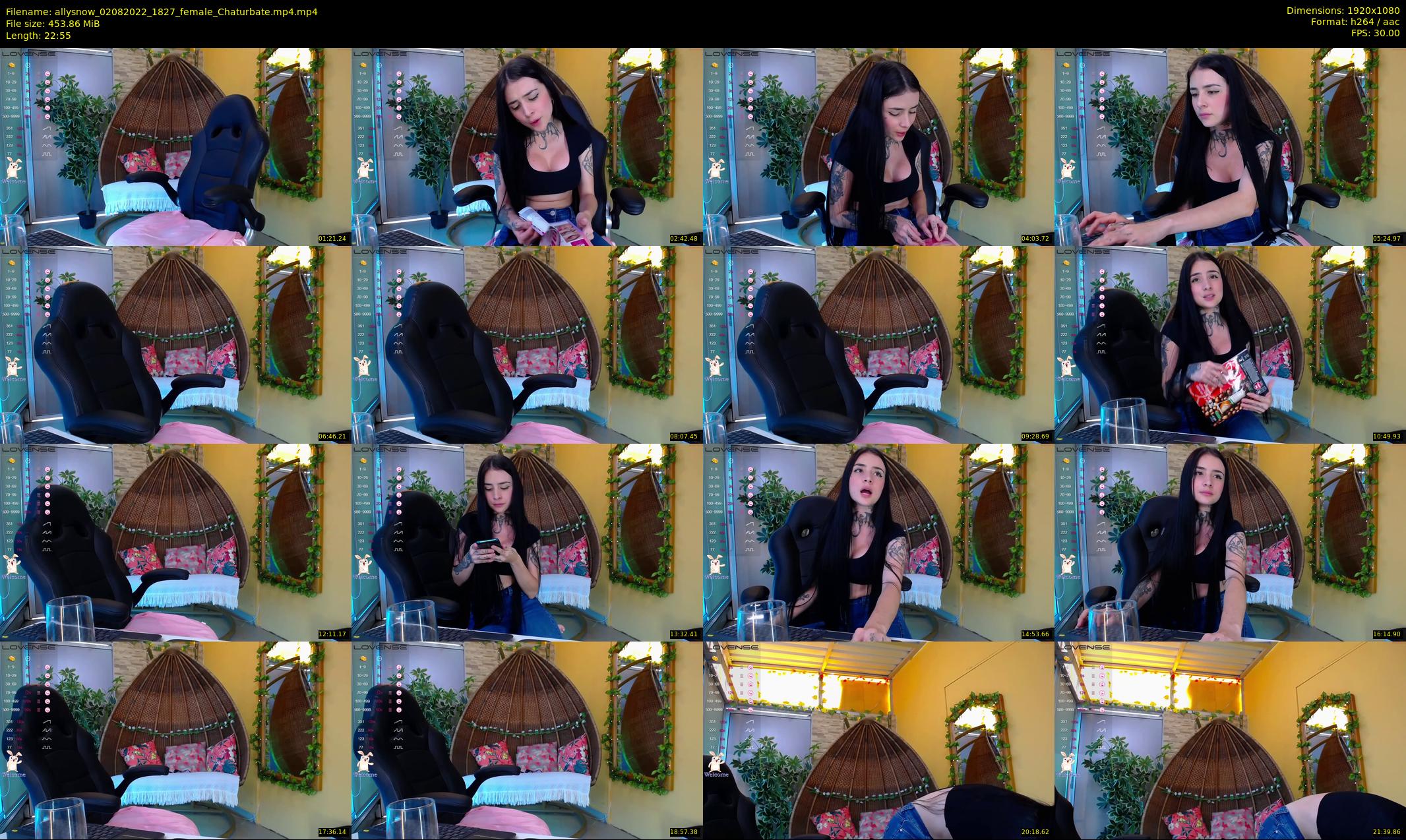 allysnow — 23 minute Chaturbate female cam show recording, 1080p, Aug 2, 2022