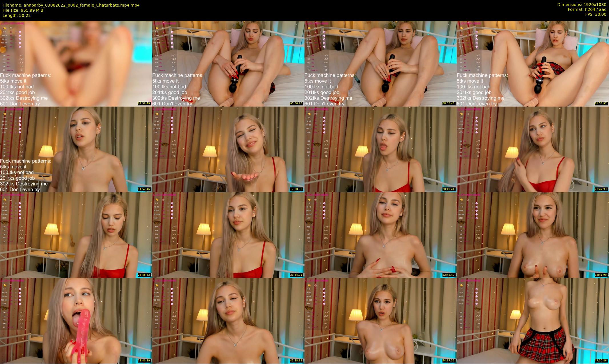 annbarby — 51 minute Chaturbate female cam show recording, 1080p, Aug 3, 2022
