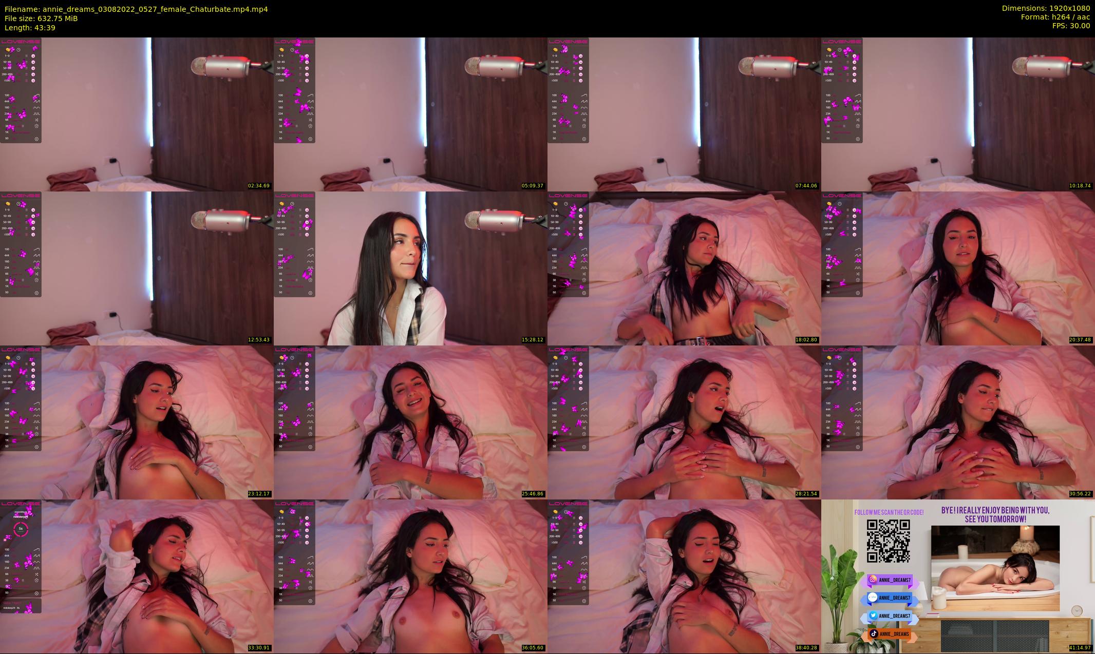 annie_dreams — 44 minute Chaturbate female cam show recording, 1080p, Aug 3, 2022