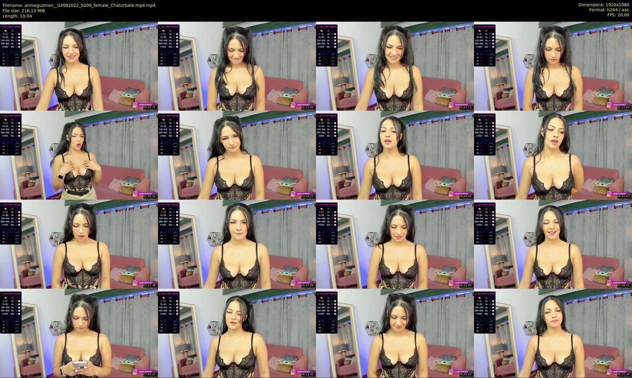 annieguzman_ — 11 minute Chaturbate female cam show recording, 1080p, Aug 3, 2022