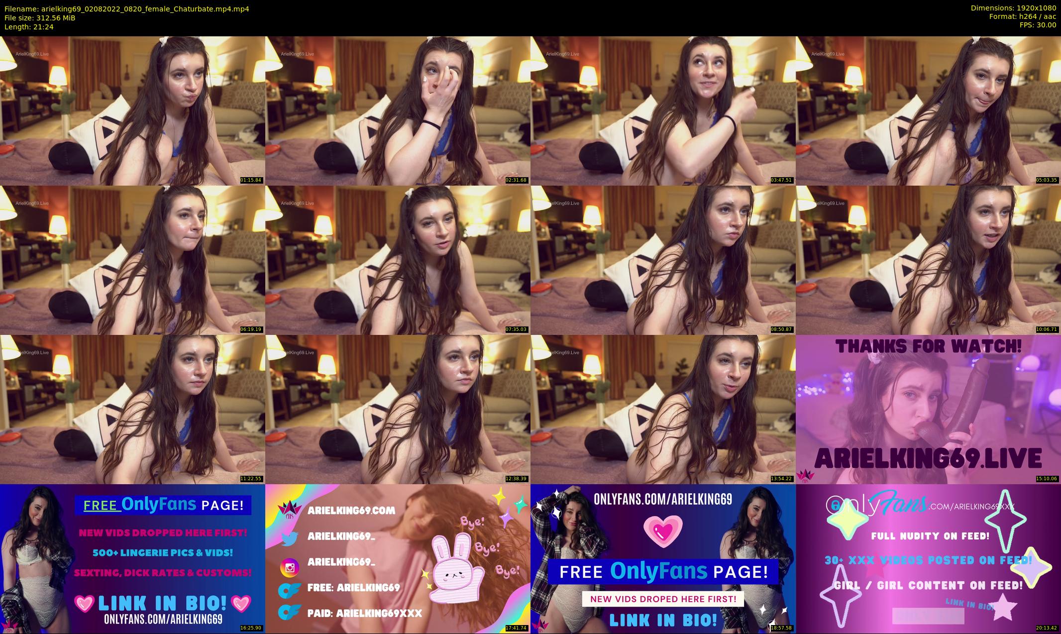 arielking69 — 22 minute Chaturbate female cam show recording, 1080p, Aug 2, 2022