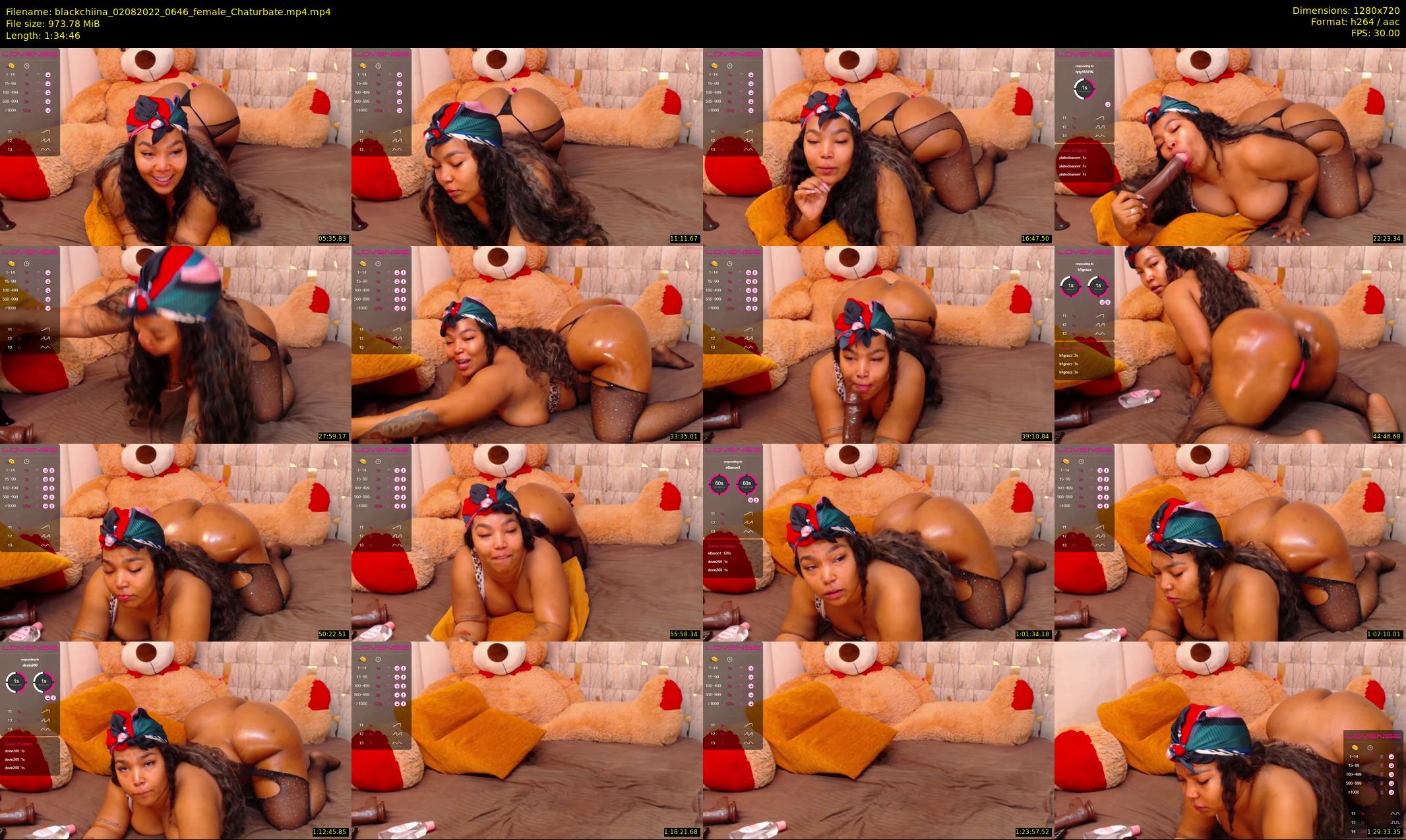 blackchiina — 95 minute Chaturbate female cam show recording, 720p, Aug 2, 2022