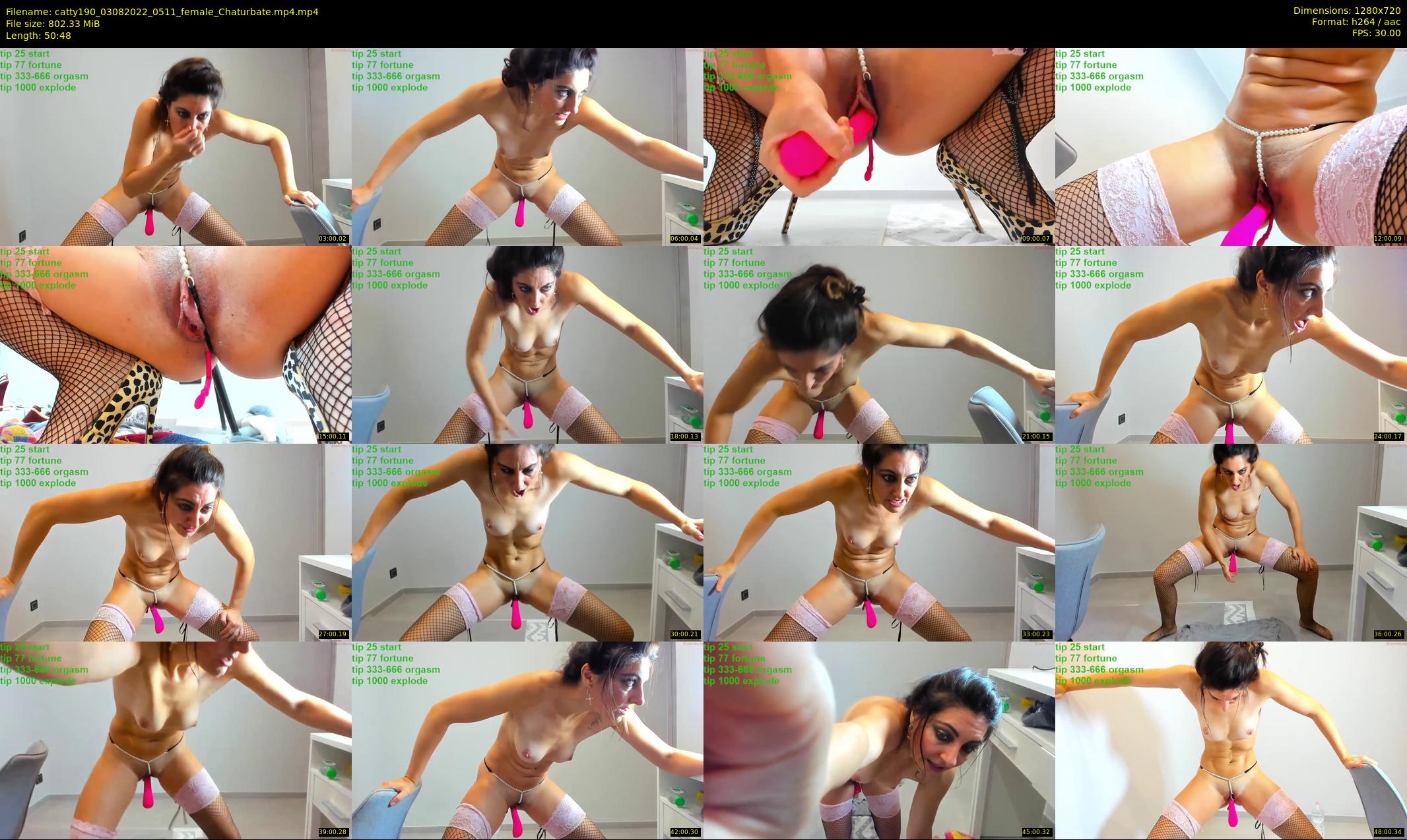 catty190 — 51 minute Chaturbate female cam show recording, 720p, Aug 3, 2022