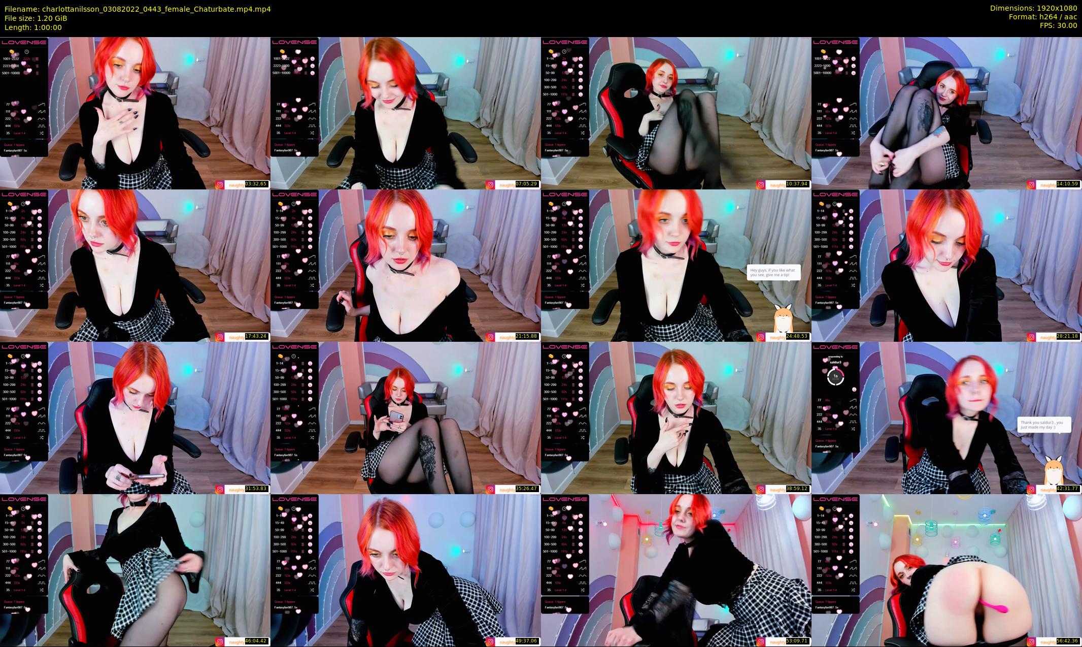 charlottanilsson — 60 minute Chaturbate female cam show recording, 1080p, Aug 3, 2022