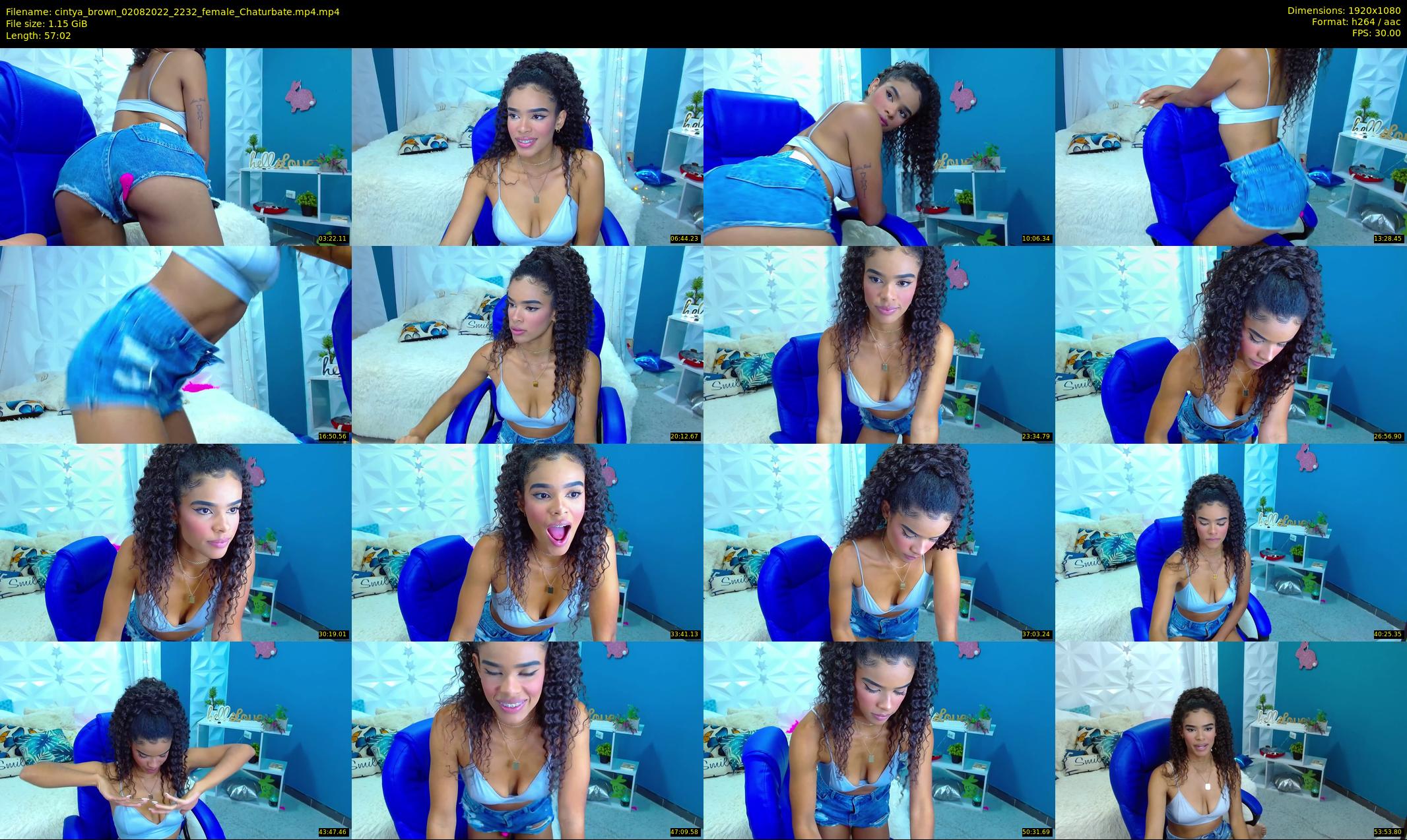 cintya_brown — 58 minute Chaturbate female cam show recording, 1080p, Aug 2, 2022